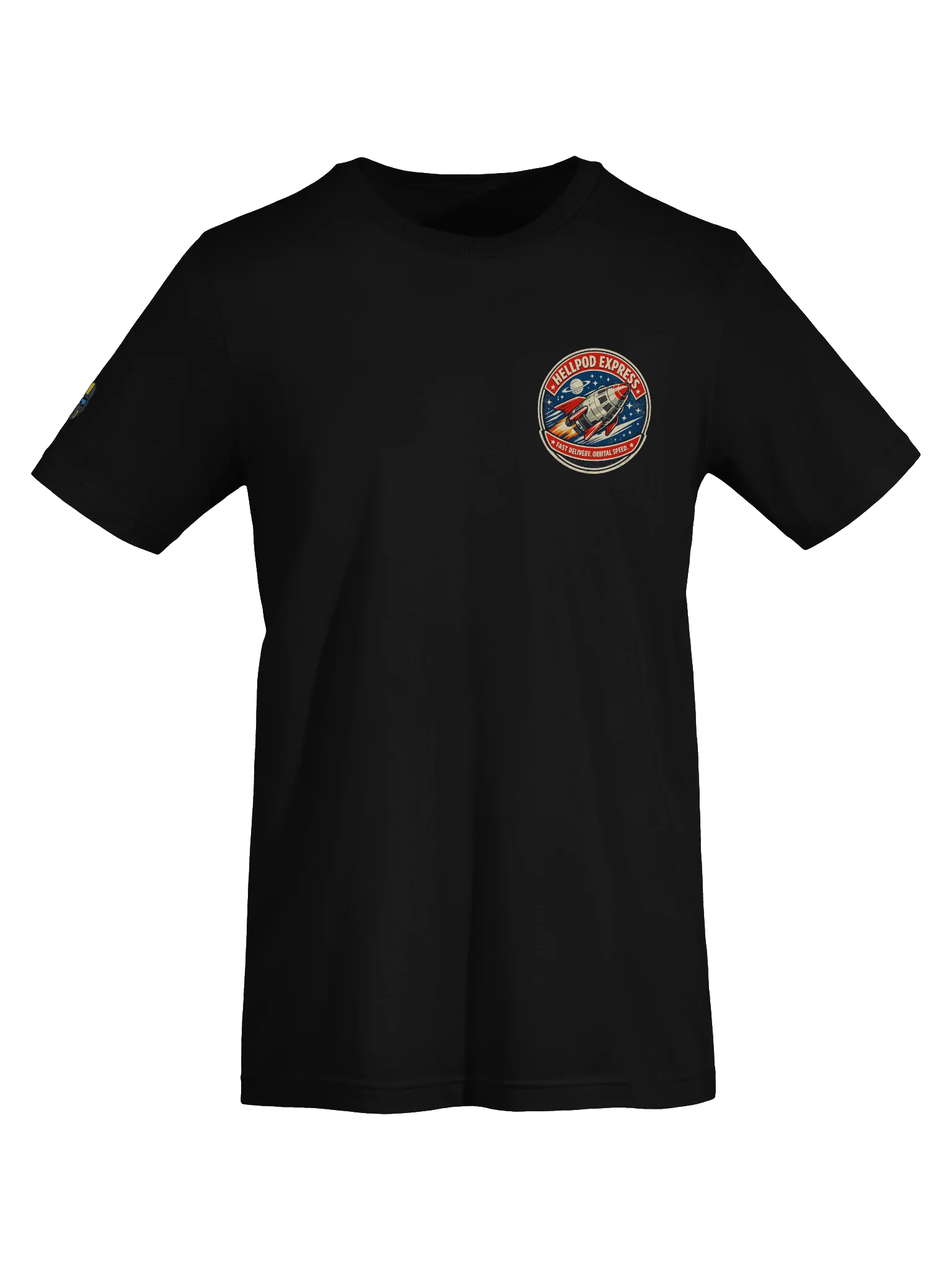 Hellpod Express – Orbital Delivery Service | Retro Sci-Fi Helldivers Inspired Tee product image (19)