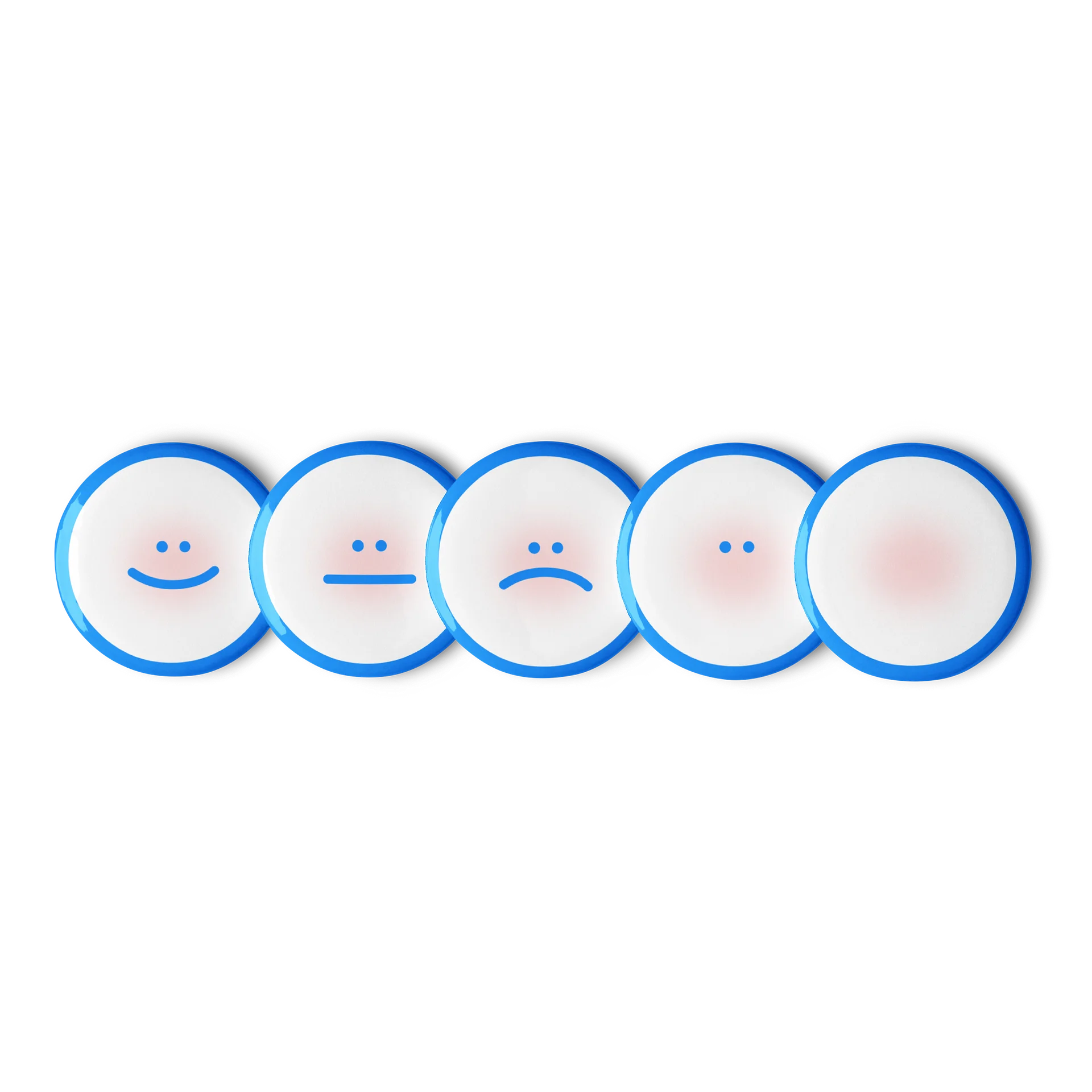 5Pcs Mixed Face Pin Buttons product image (1)