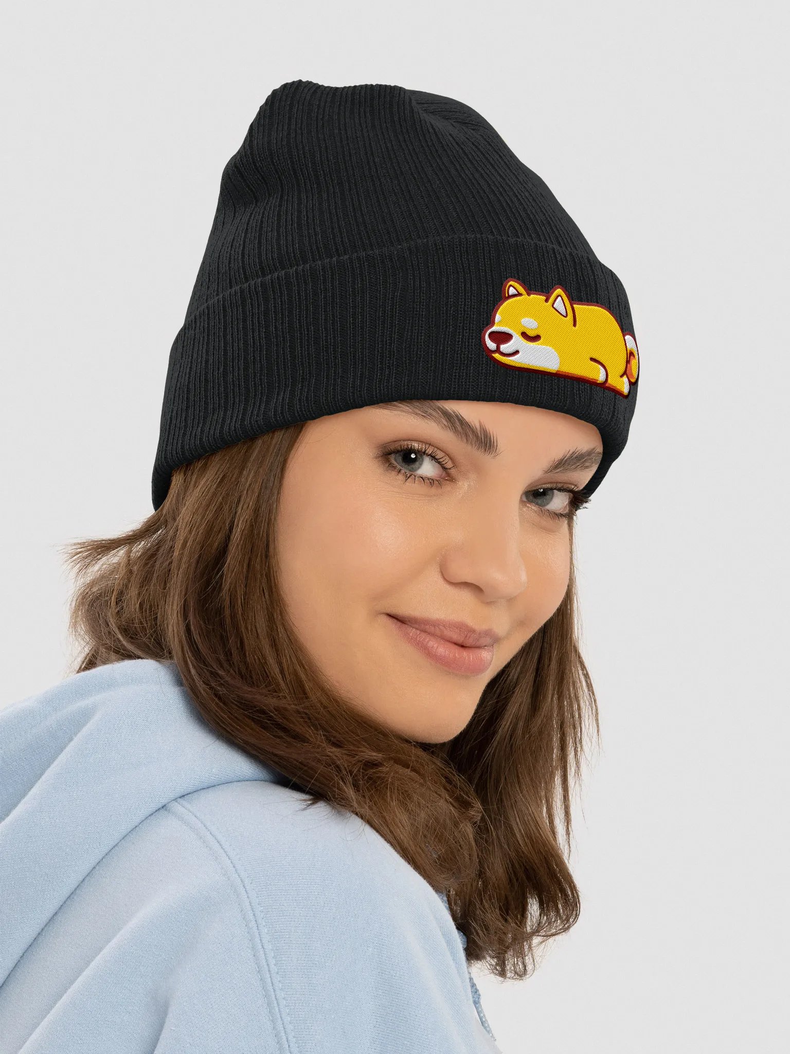 Sleepy shiba Beanie product image (11)