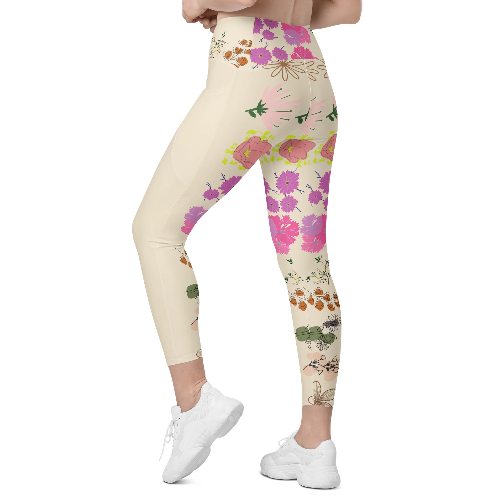 'PHILIUS' Floral Fusion Crossover Leggings product image (7)
