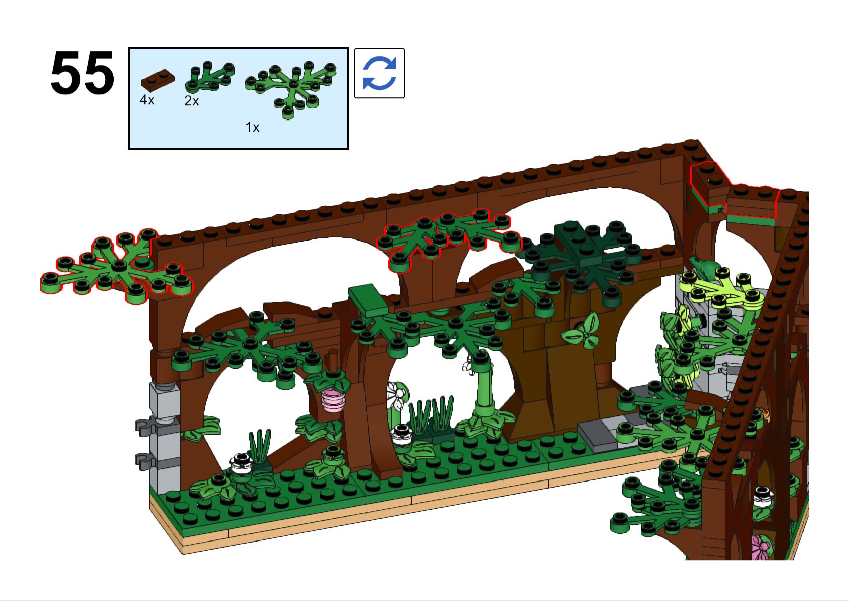 Free LEGO Building Instructions - Secret Garden Book Nook product image (3)