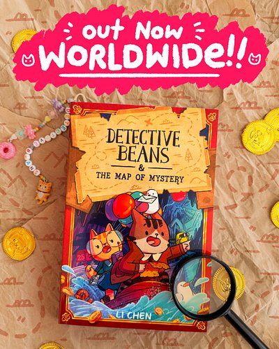AHHH it’s finally here!!! Get your paws on a copy at your local bookshop. I hope you all enjoy Detective Beans’ new adventure...