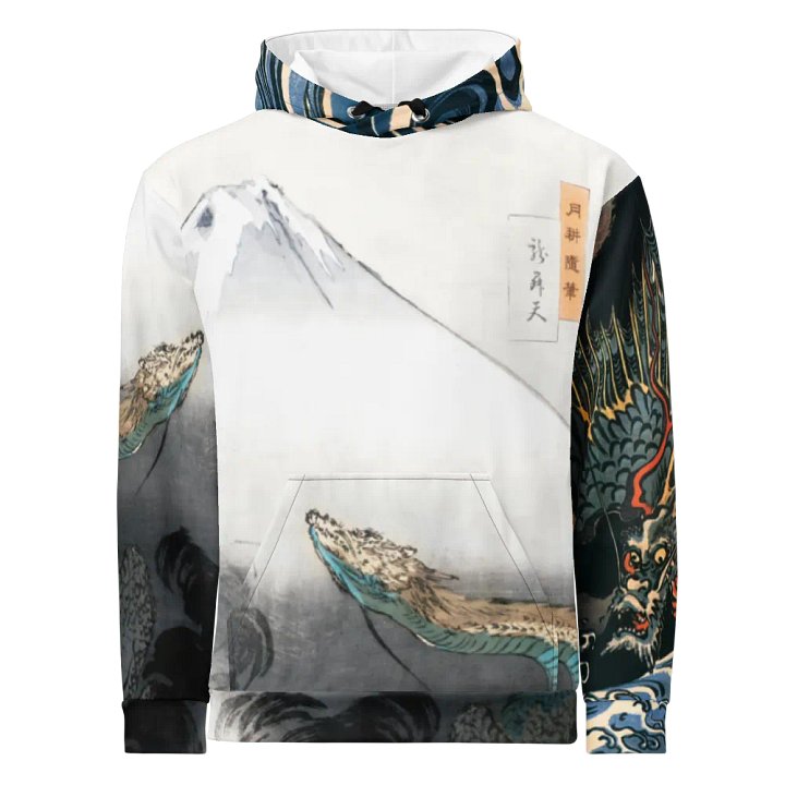 Dragons All-Over Print Recycled Unisex Hoodie product image (1)