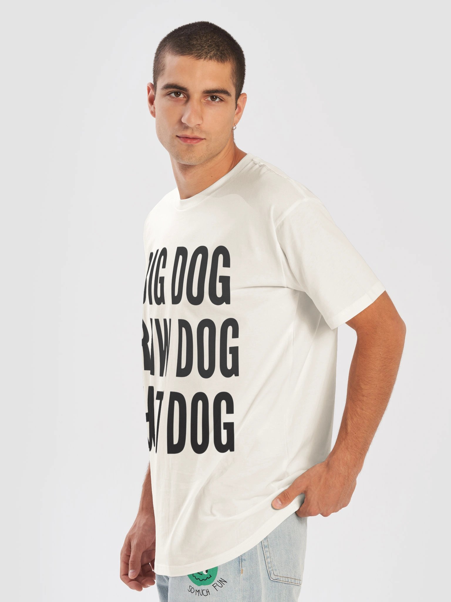 Big Dog Raw Dog Hot Dog T-Shirt | Funny Graphic Tee product image (26)