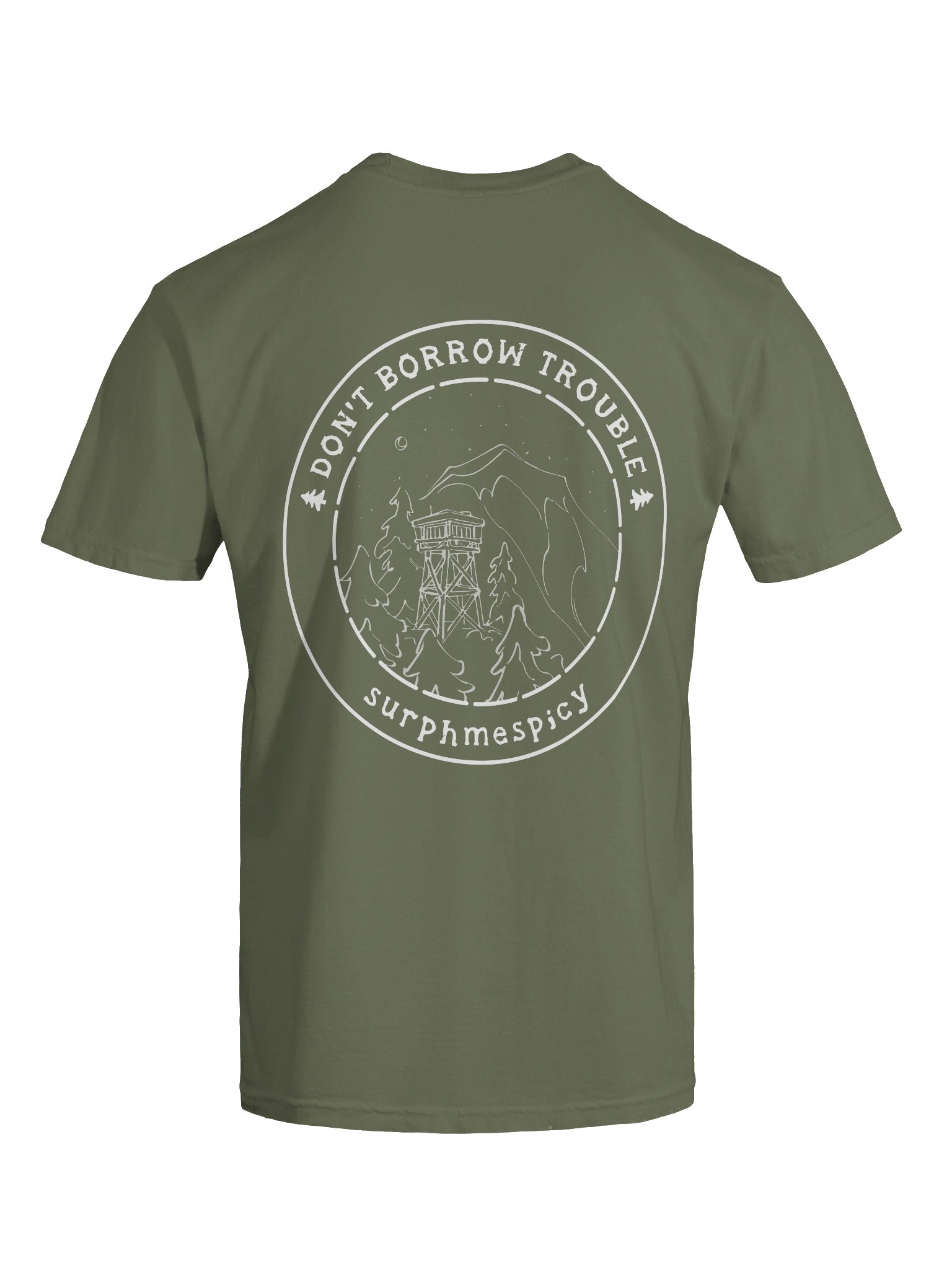 Don't Borrow Trouble Circle Tee product image (76)