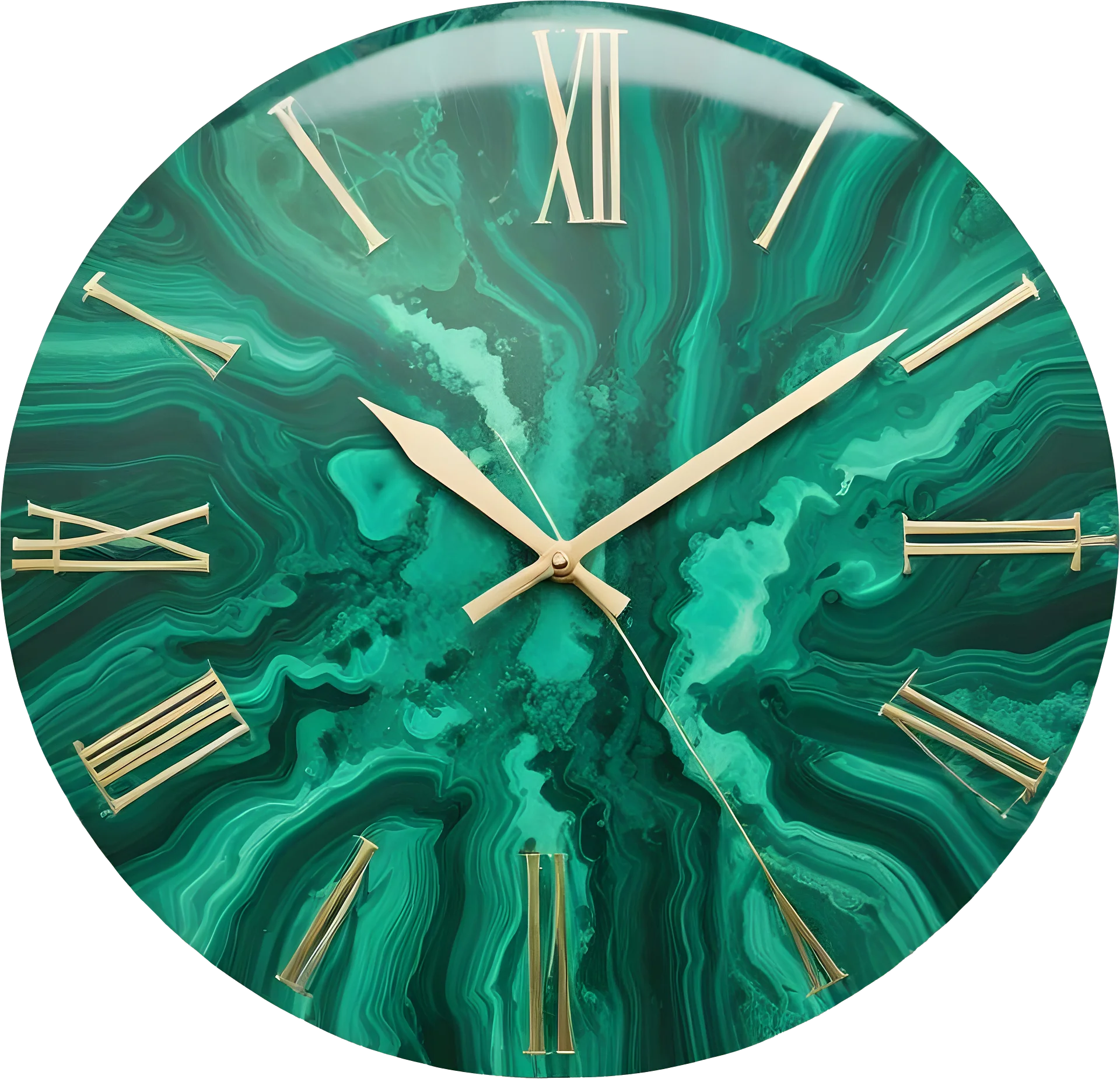 Aurora Verde - Clock Malachite png product image (1)