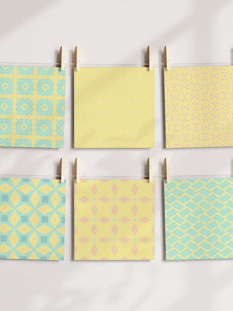 Abstract Pastels Pattern Pack 6 - Spring product image (5)