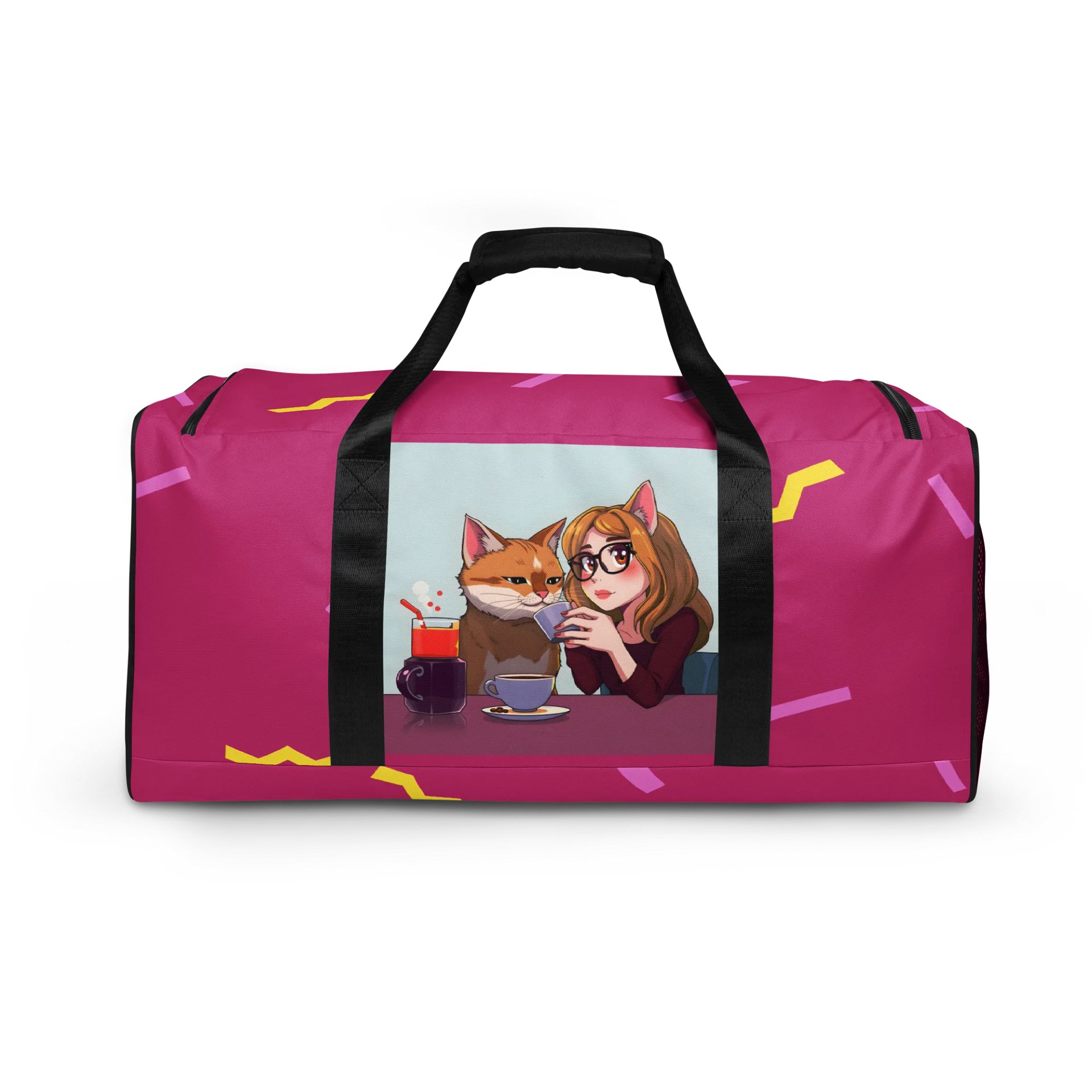 Duffle Bag-Purrfect Morning Brew (Catgirl Edition) product image (4)
