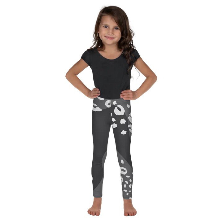 Grey Flowing Jungle Kids Leggings product image (1)