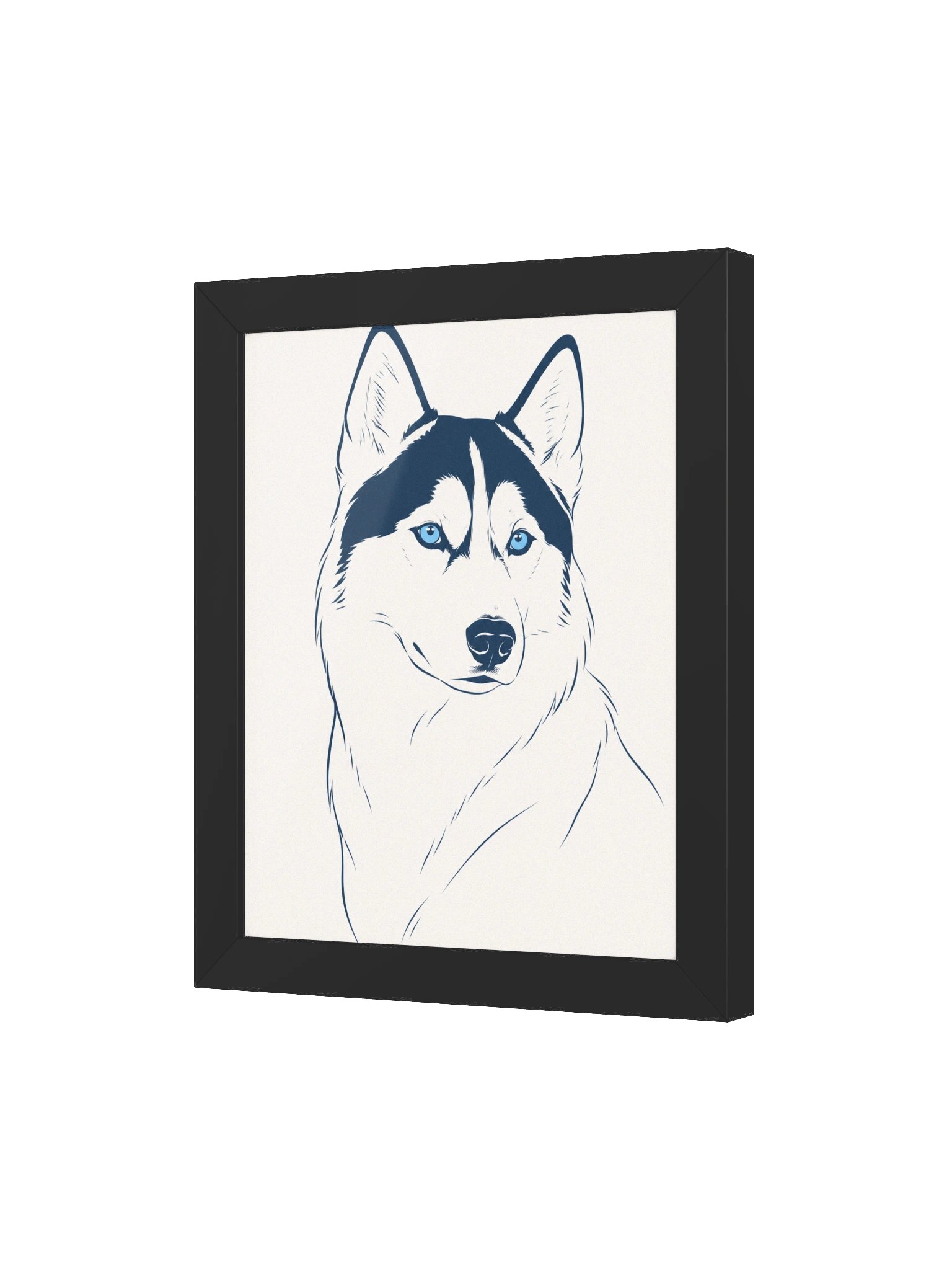 Blue-Eyed Husky Framed Matte Poster product image (3)