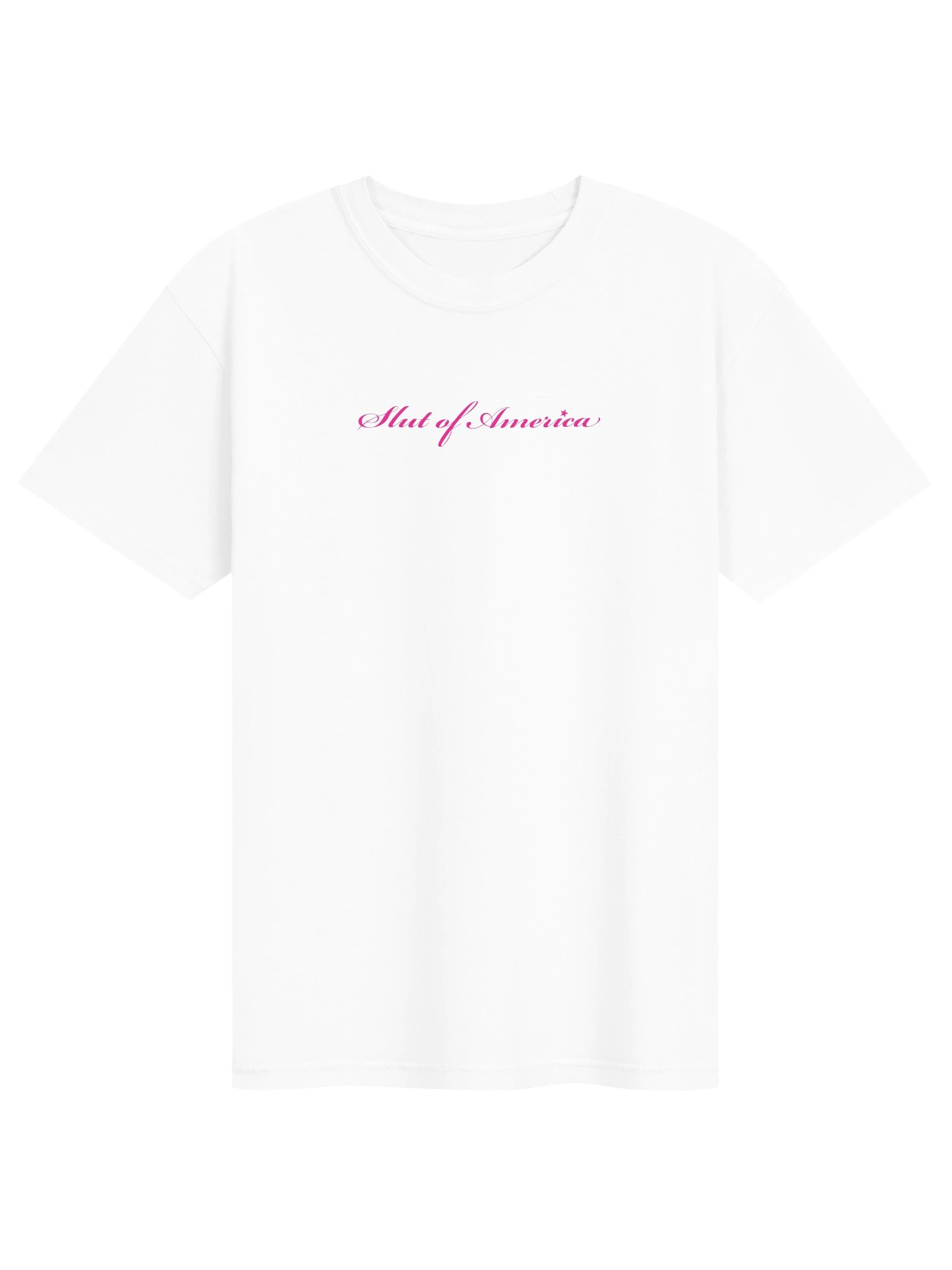 CURSIVE SLUT T-SHIRT - PRINTED product image (1)
