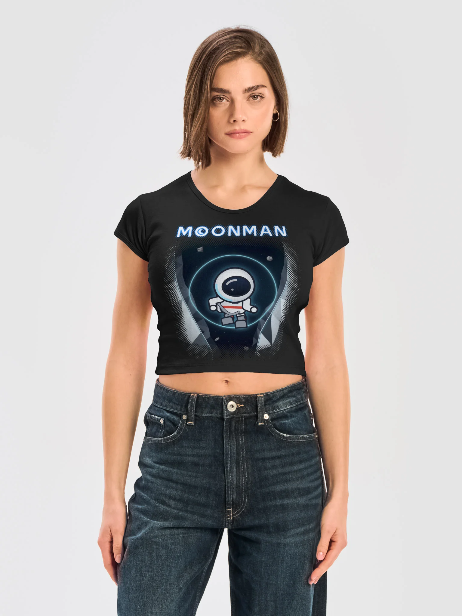 MoonMan Baby Tee, Classic Red Gameplay Front product image (3)
