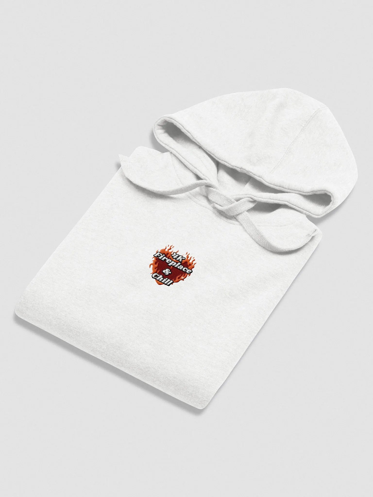 Flaming Heart - 4K Fireplace & Chill | Embroidered Hoodie product image (8)
