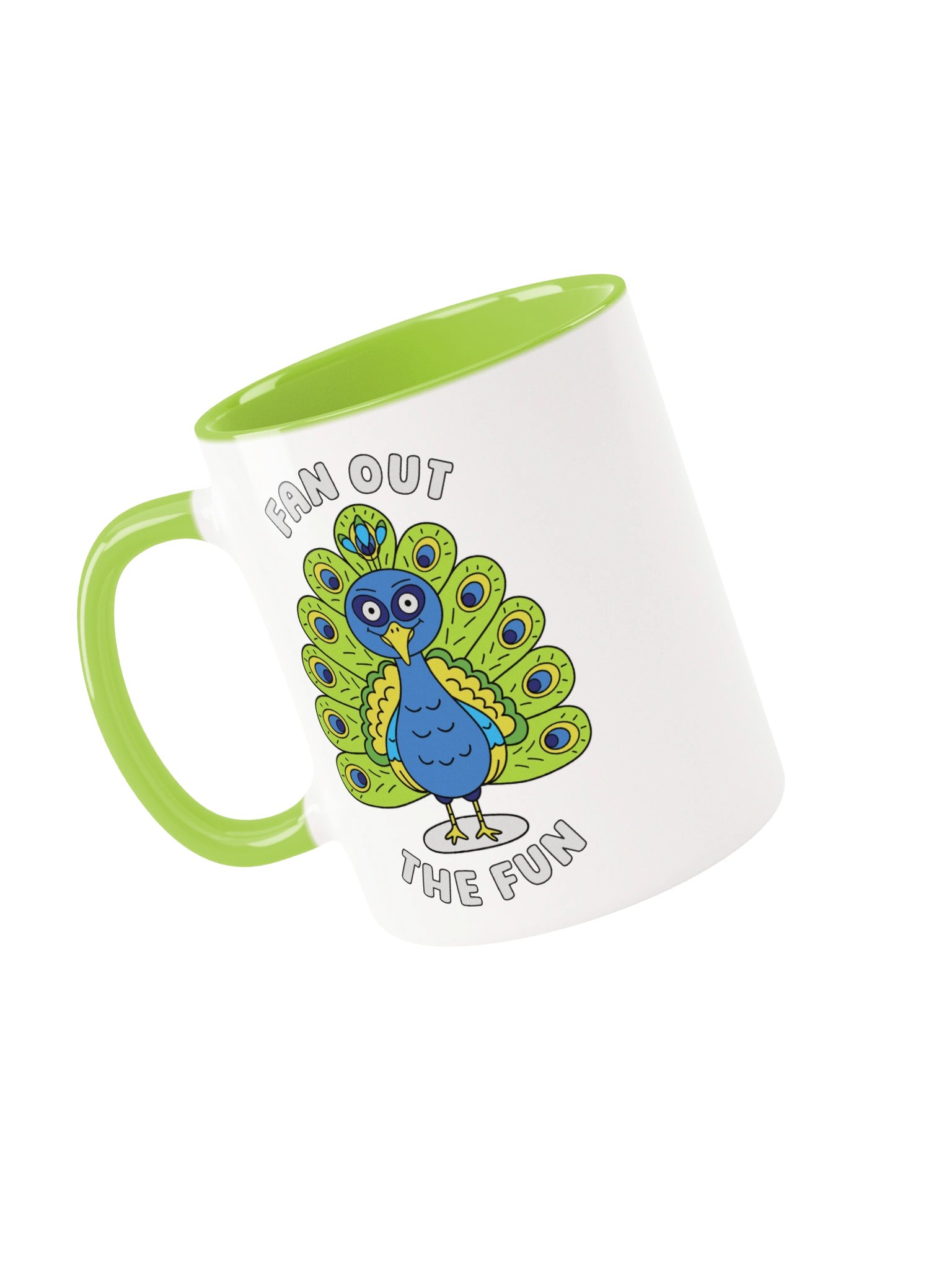 Fan Out The Fun Cute Silly Funny Peacock Mug product image (3)