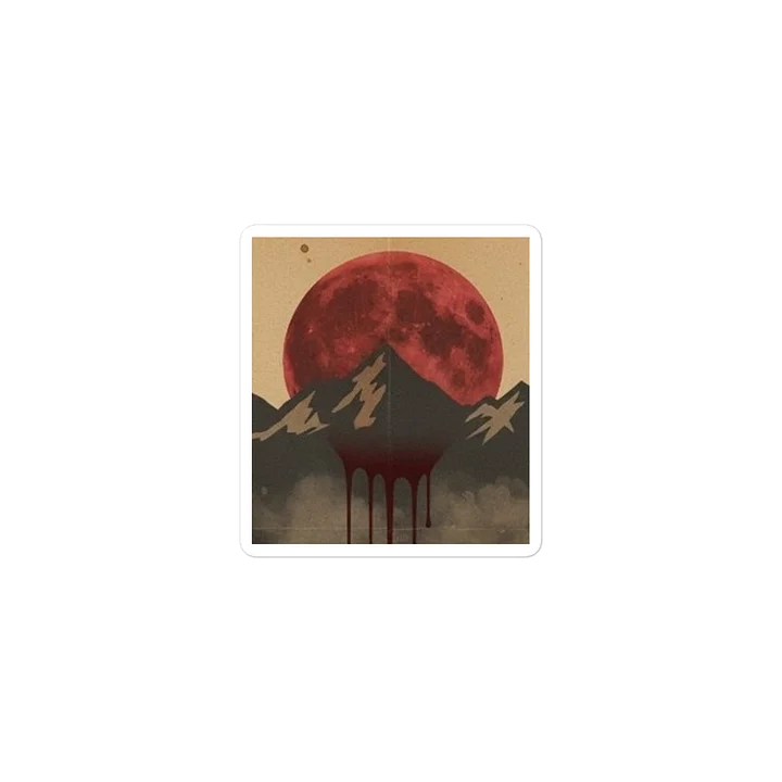 Blood Moon Peaks Die-Cut Sticker product image (2)