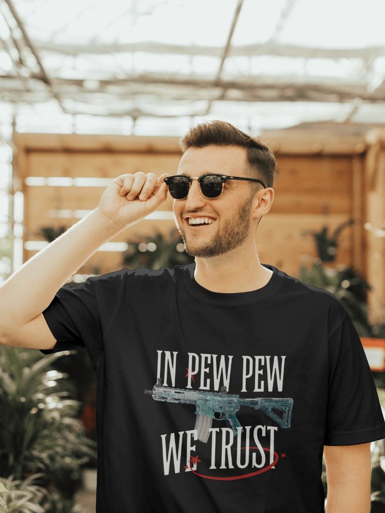 In Pew Pew We Trust Tee product image (1)