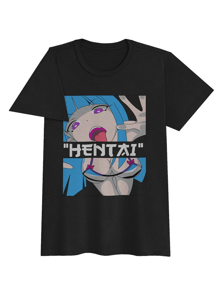 Hentai Bikini Anime Women's Shirt - Edgy Manga Aesthetic Softstyle Tee product image (2)