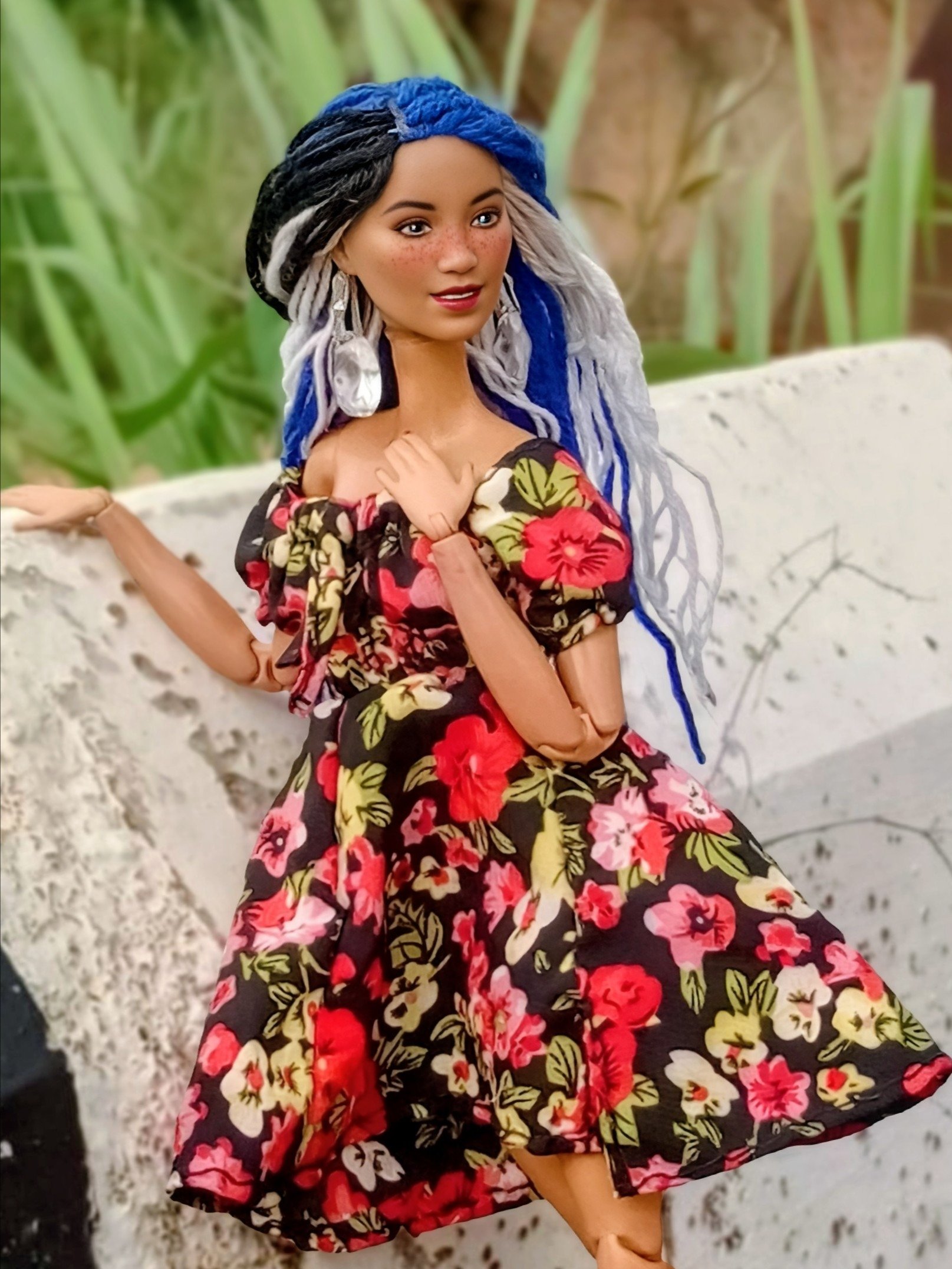 Summer Milkmaid Dress for Barbie| Integrity Toys| Poppy Parker| Fashion Royalty| Nu Face fashion dolls product image (4)