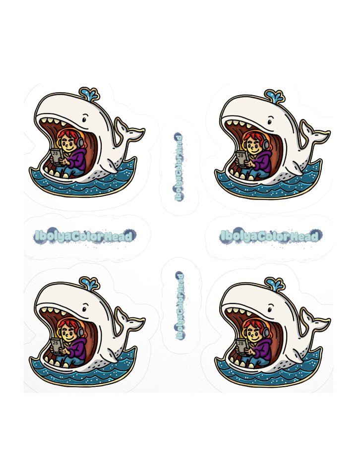 Ibo And The Whale Stickers product image (1)