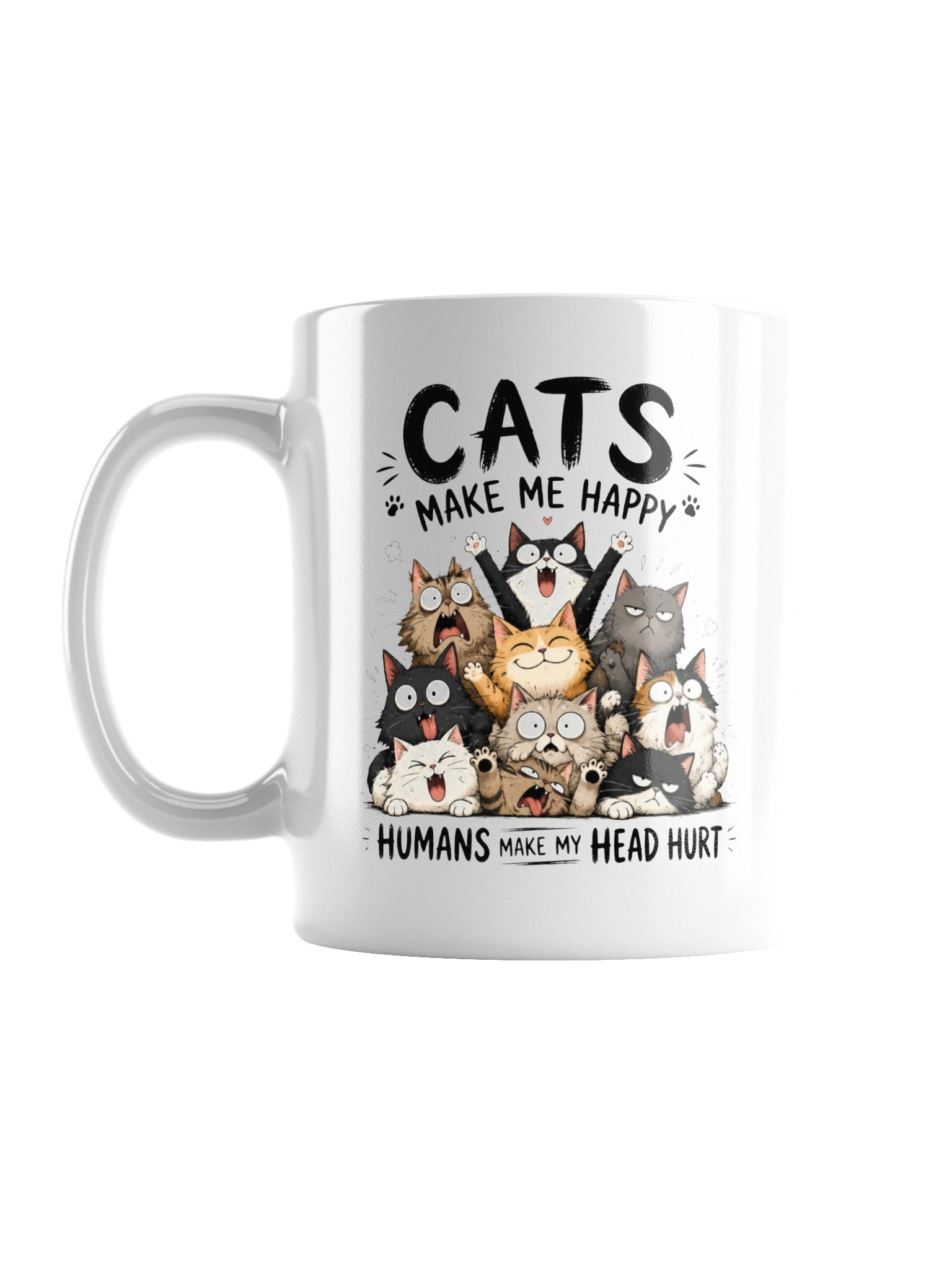 Cats Make Me Happy Mug product image (1)
