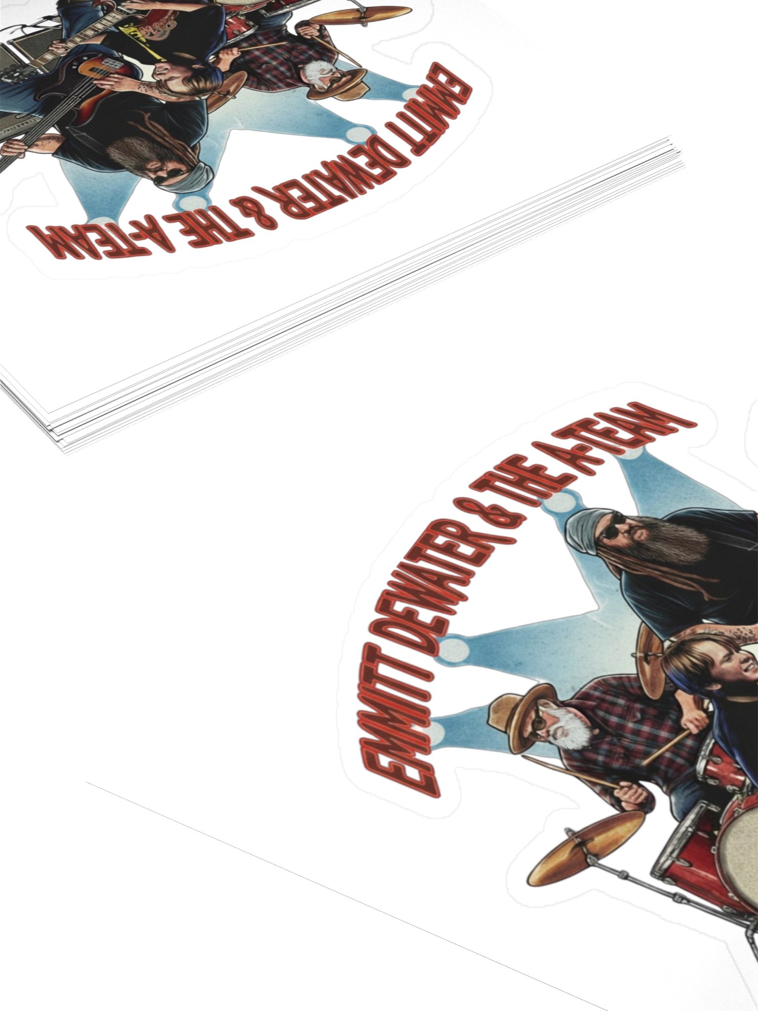 Emmitt DeWater & The A-Team 4×4 Sticker product image (4)