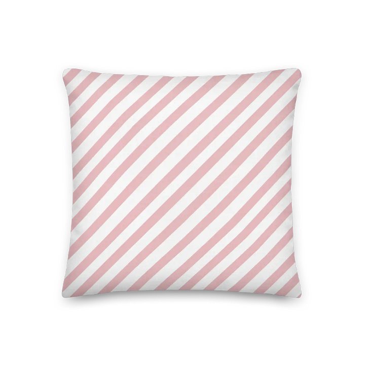 Kawaii Pink Stripe Pillow product image (2)