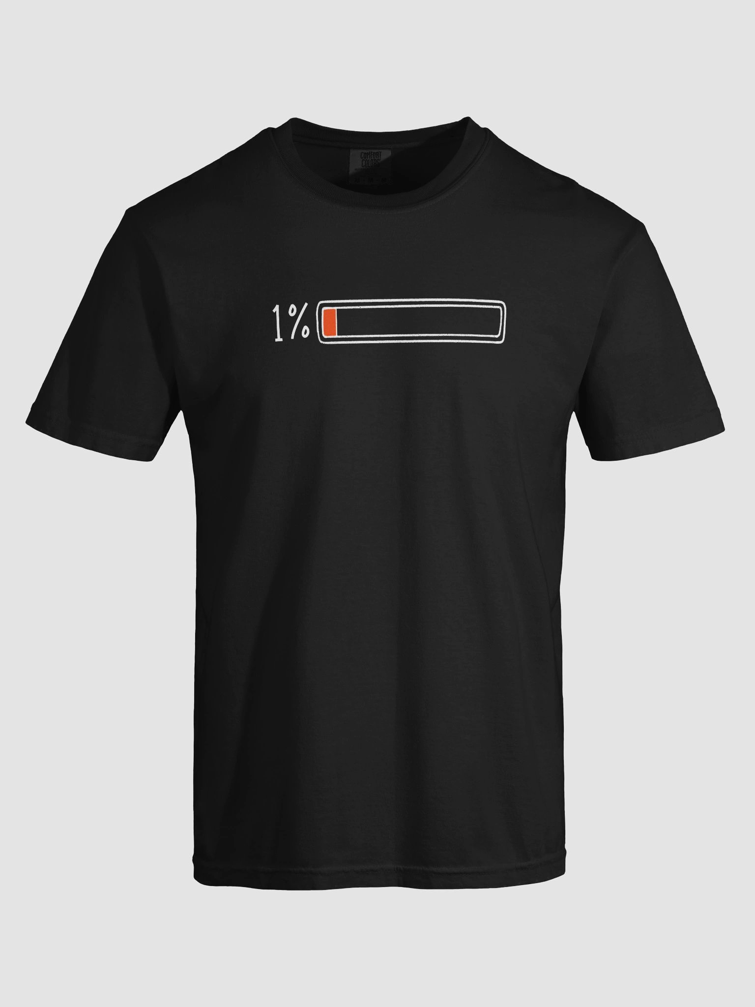 Low Battery 1% life Charging Energy Battery low tshirt battery gameover product image (25)