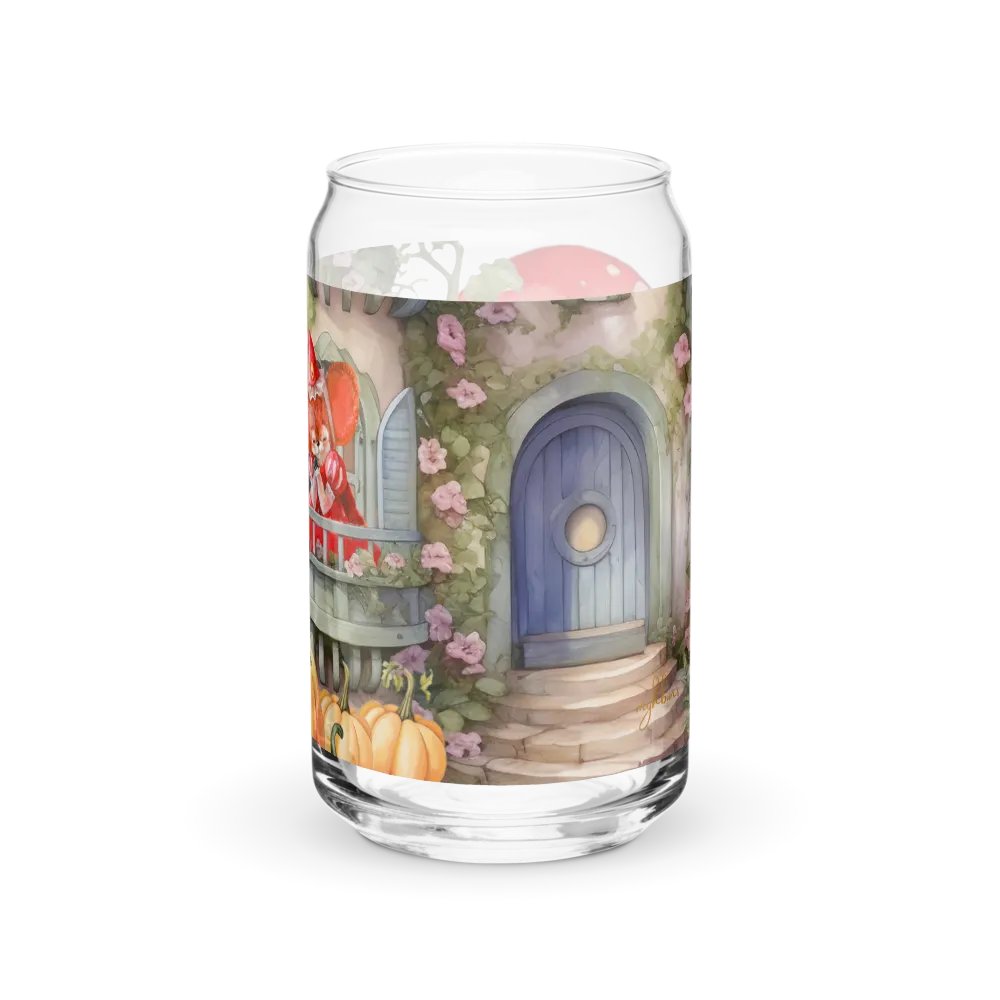 Four Seasons of Love: Autumn Serenade Can-Shaped Glass | Fall Romance Drinkware product image (9)