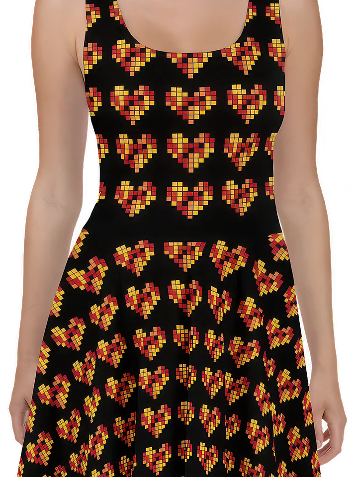 Pixel Art Hearts Dress 8-Bit Retro product image (2)