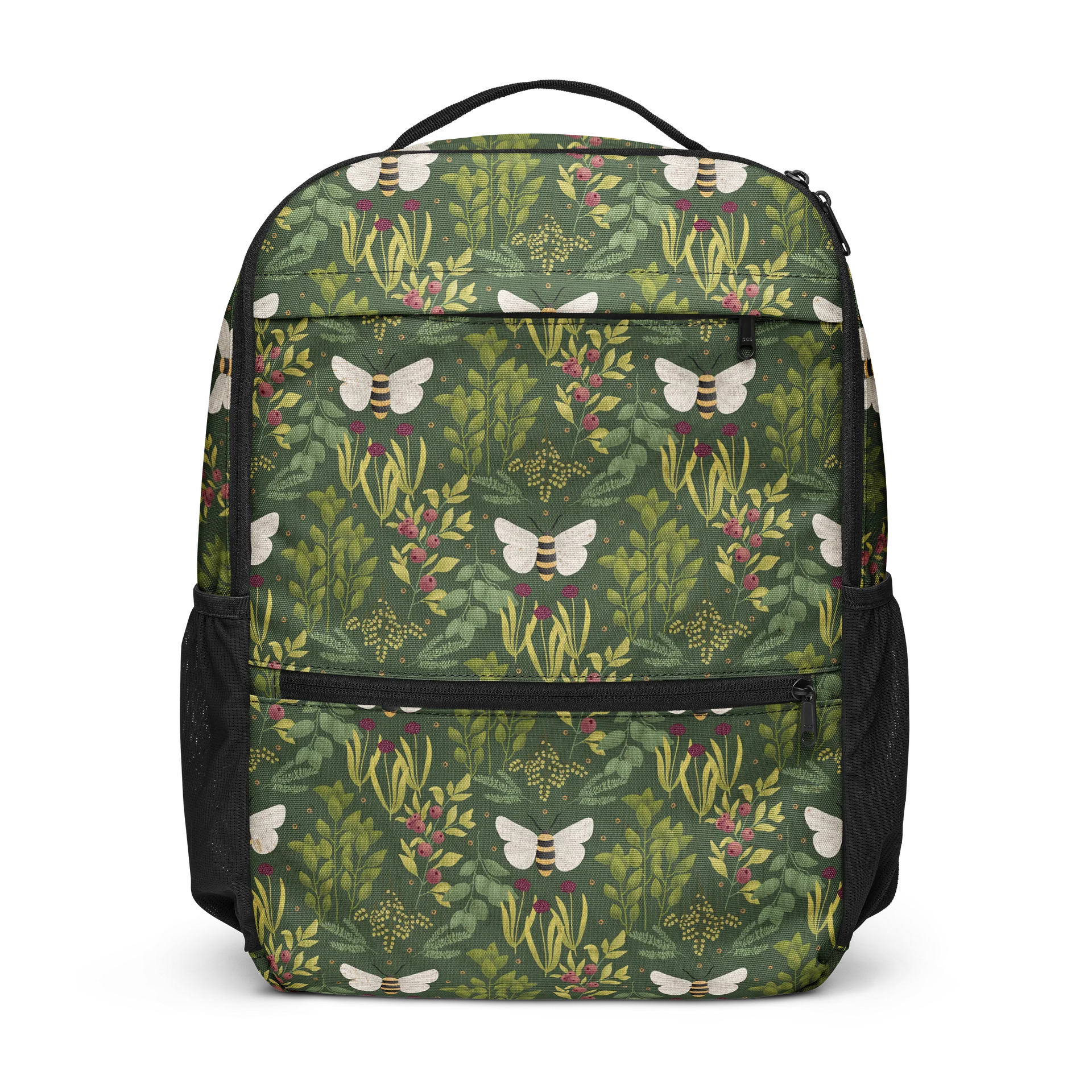 Bees and Foliage Utility Backpack product image (1)