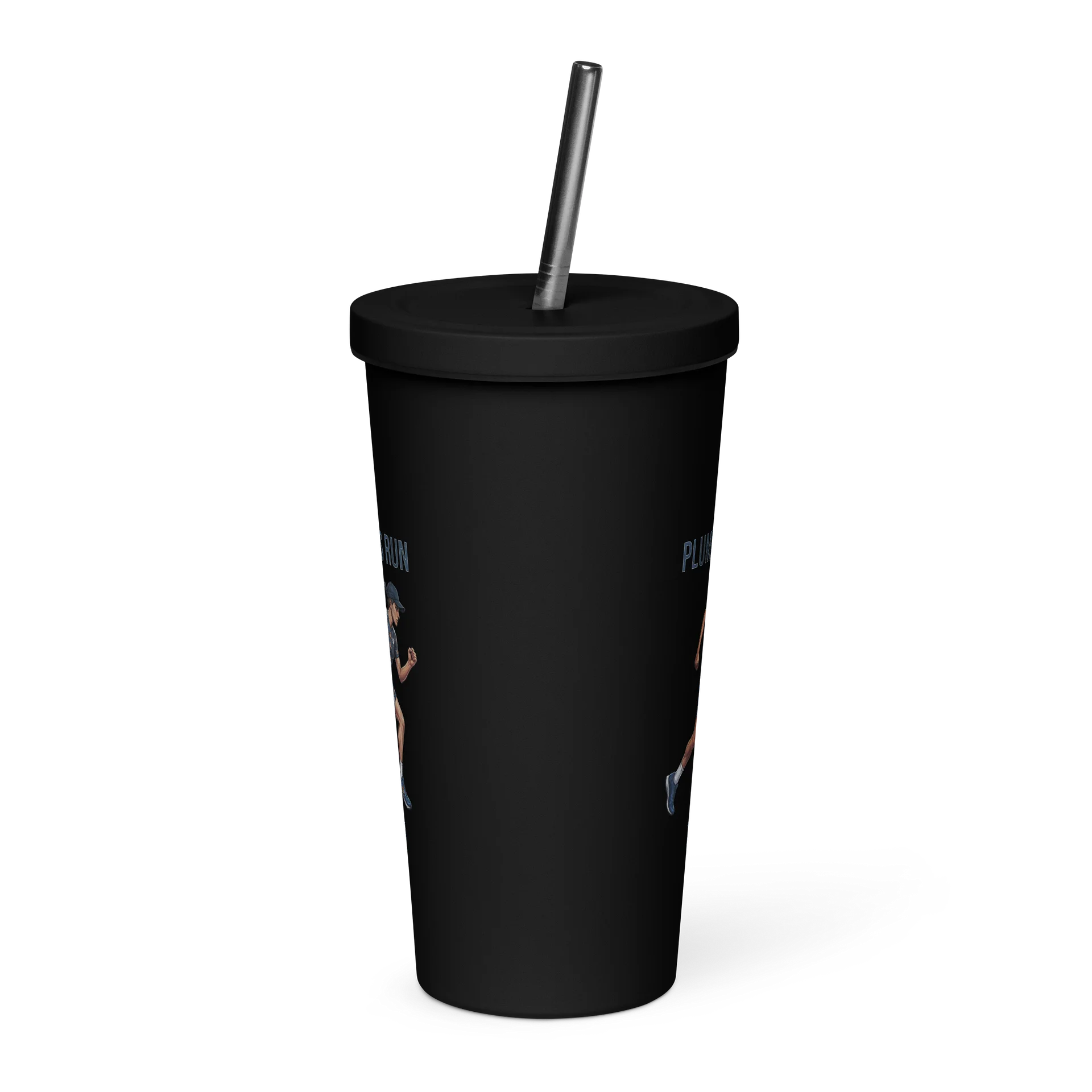 Plumber Athlete Tumbler with Straw | Ladies Running Edition product image (2)