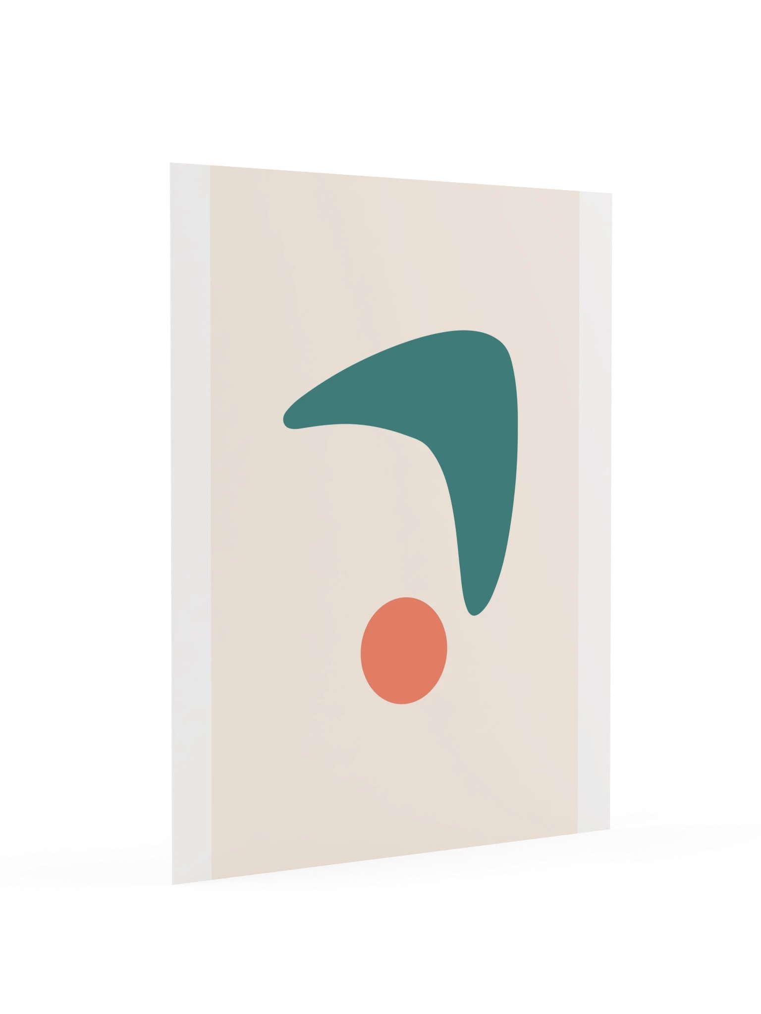 Teal Boomerang Sun Print | Colorful Bathroom Wall Art product image (4)