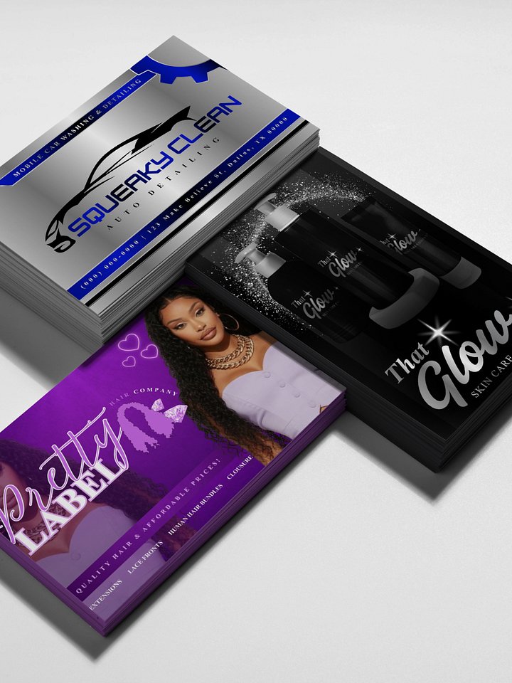 Glossy Business Cards - Round Edge Option - 15 pt. product image (1)
