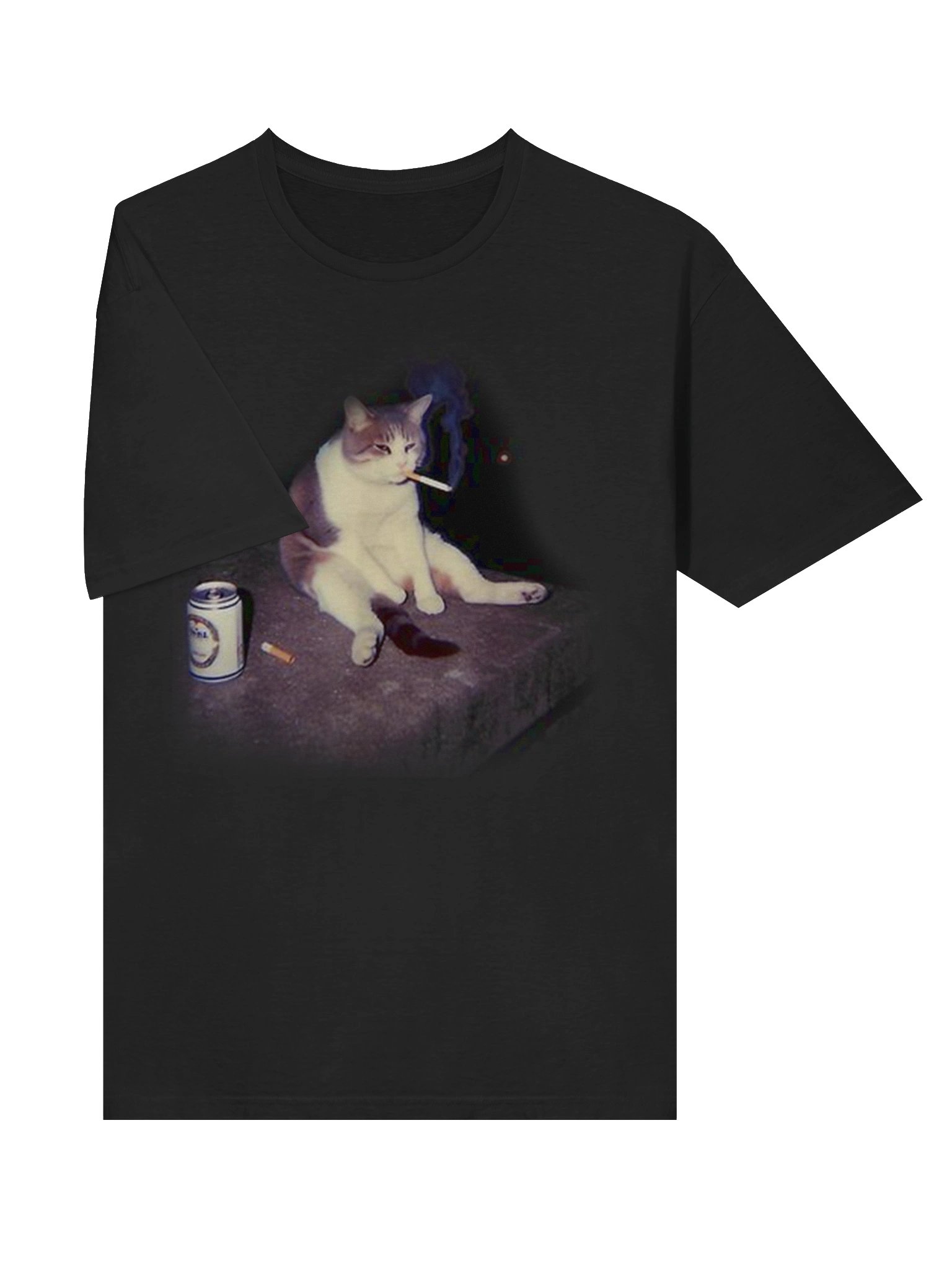 Smoking Cat T-Shirt product image (3)