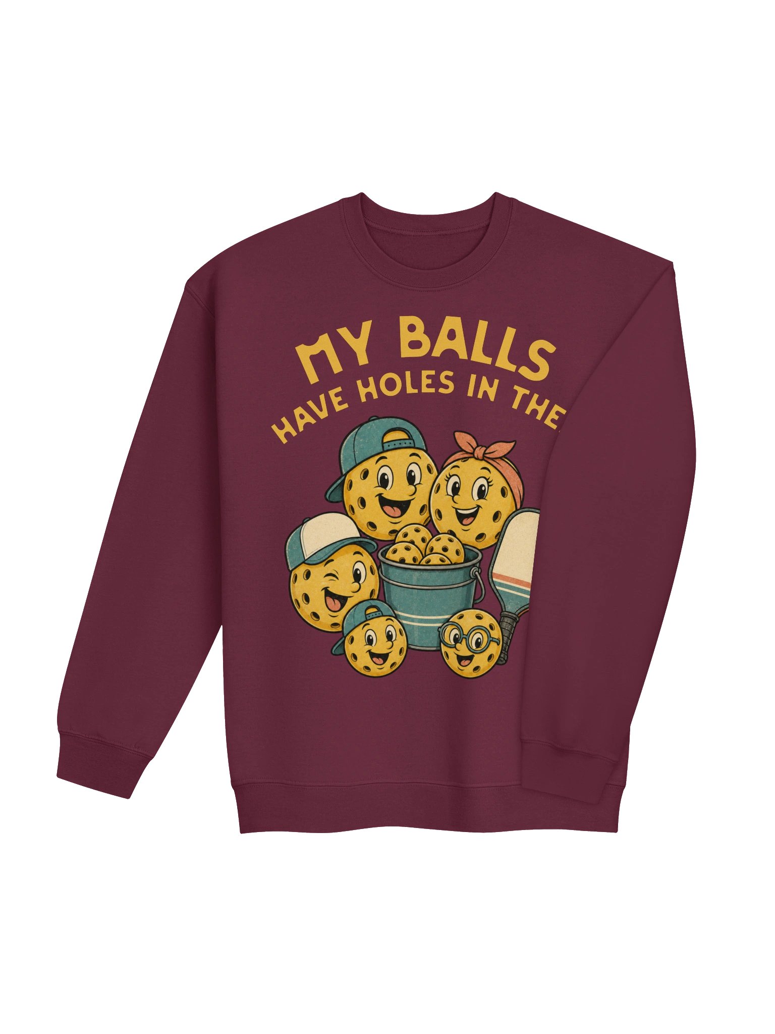 My Balls Have Holes in Them — Funny Pickleball Adult Humor Sweatshirt product image (3)