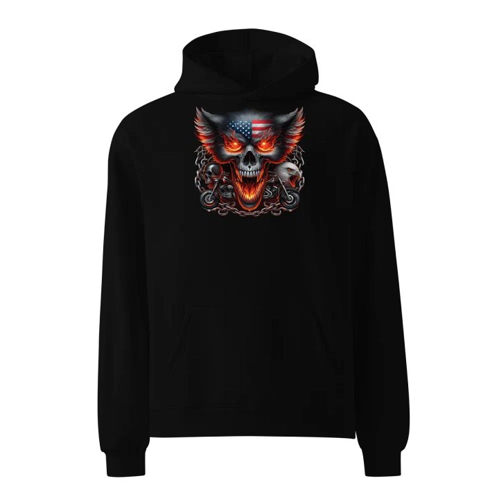 Patriotic Flames Oversized Hoodie #4 product image (1)