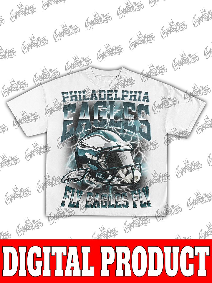 Philadelphia Eagles Vintage 90s Bootleg Graphic Design product image (2)