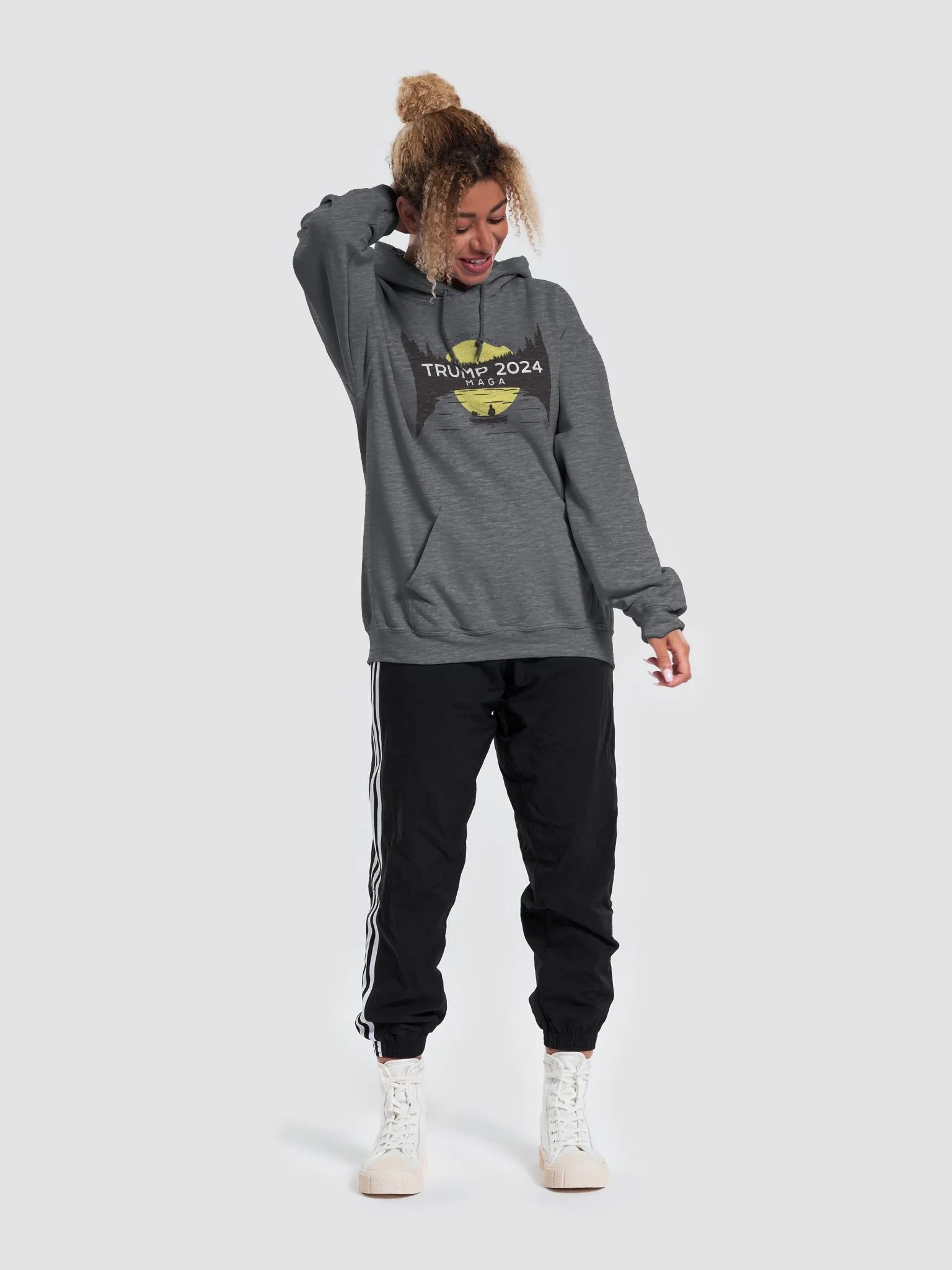 Trump 2024 Fishing Sunset Hoodie product image (44)