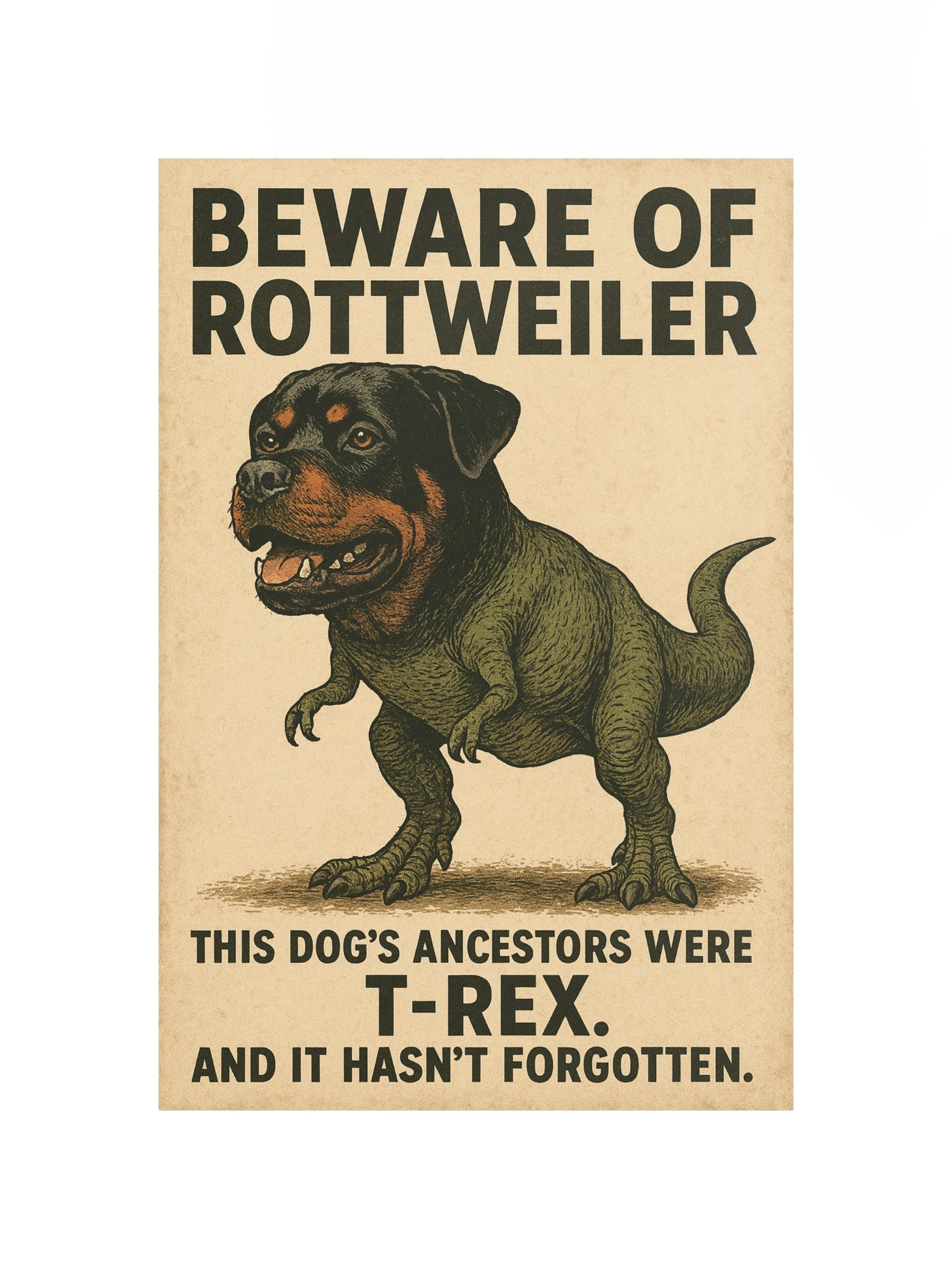 T-Rex Rottweiler Poster product image (10)