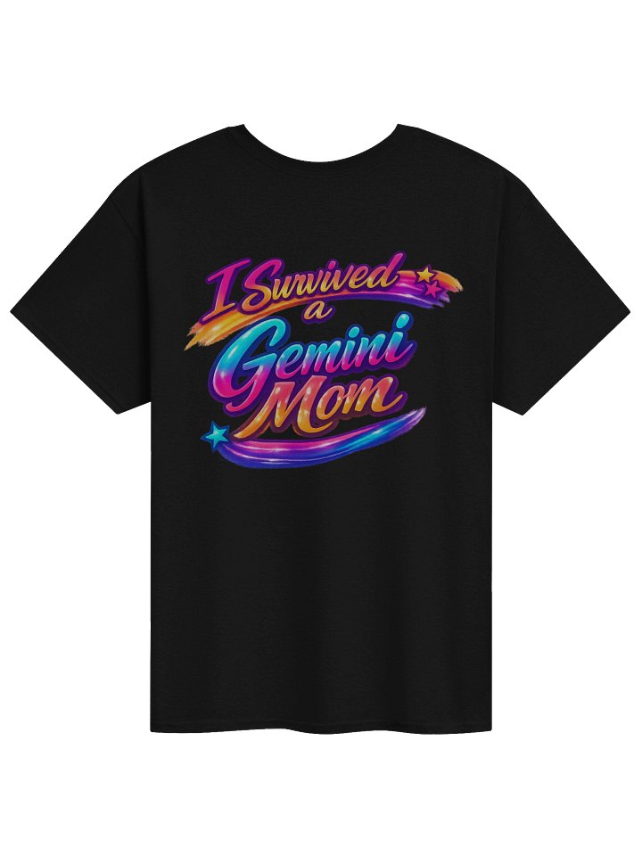 I Survived a Gemini Mom Neon Rainbow Tee product image (6)