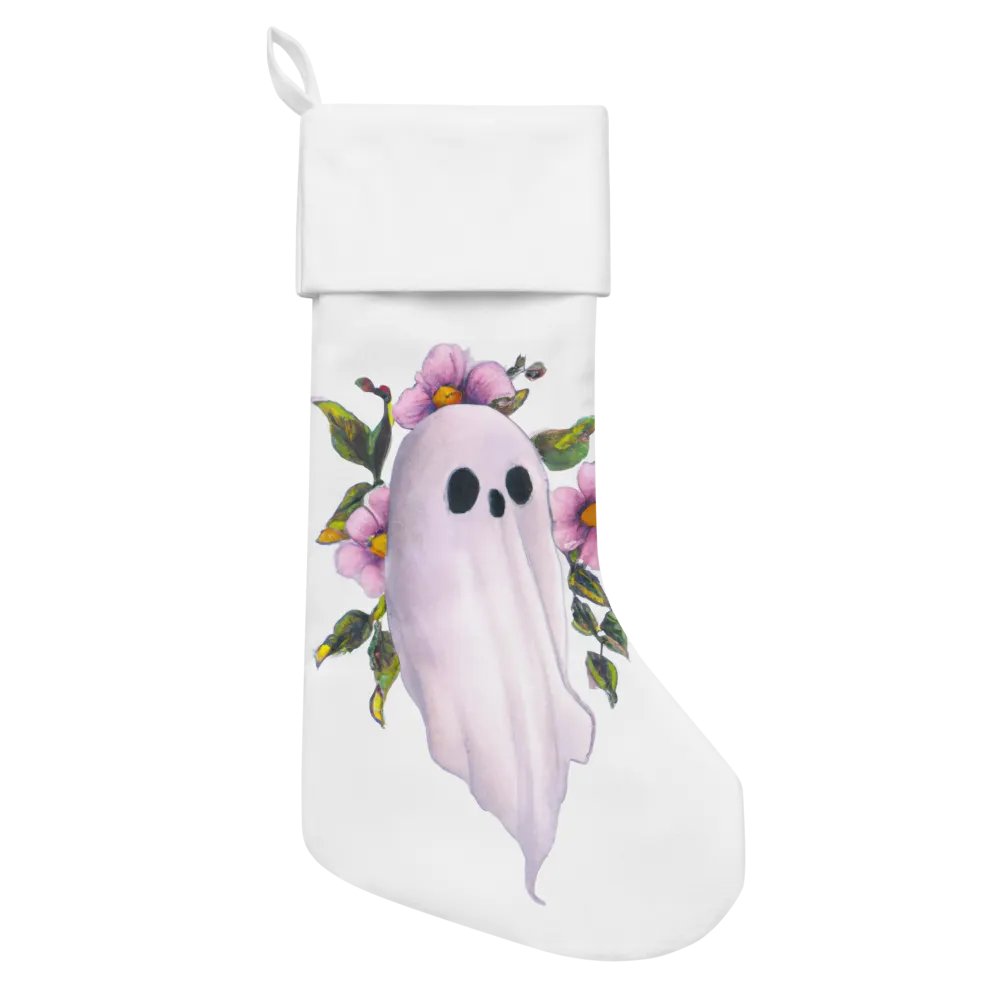 Watercolor ghost stocking product image (1)
