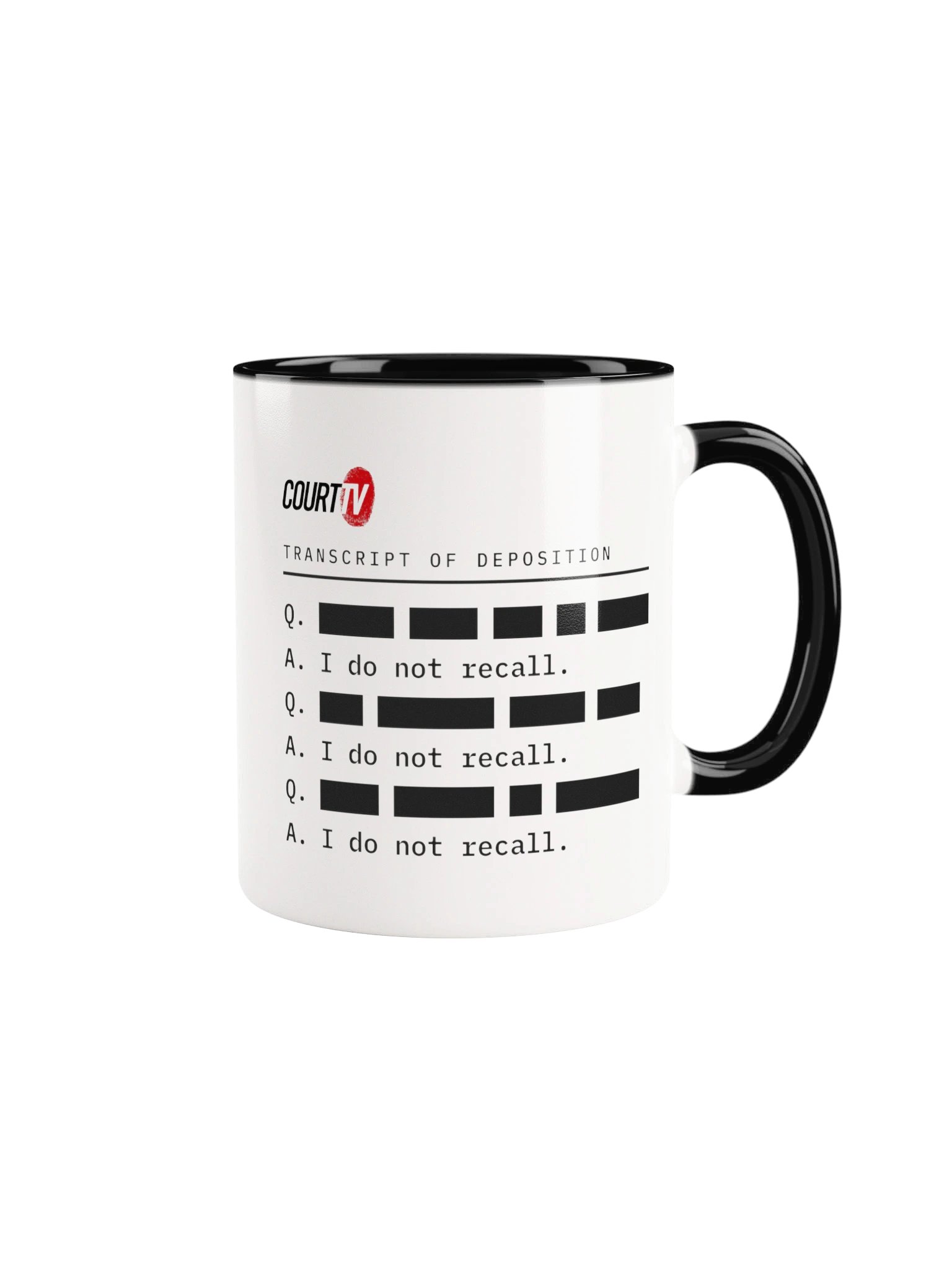 Transcript of Deposition Mug product image (1)