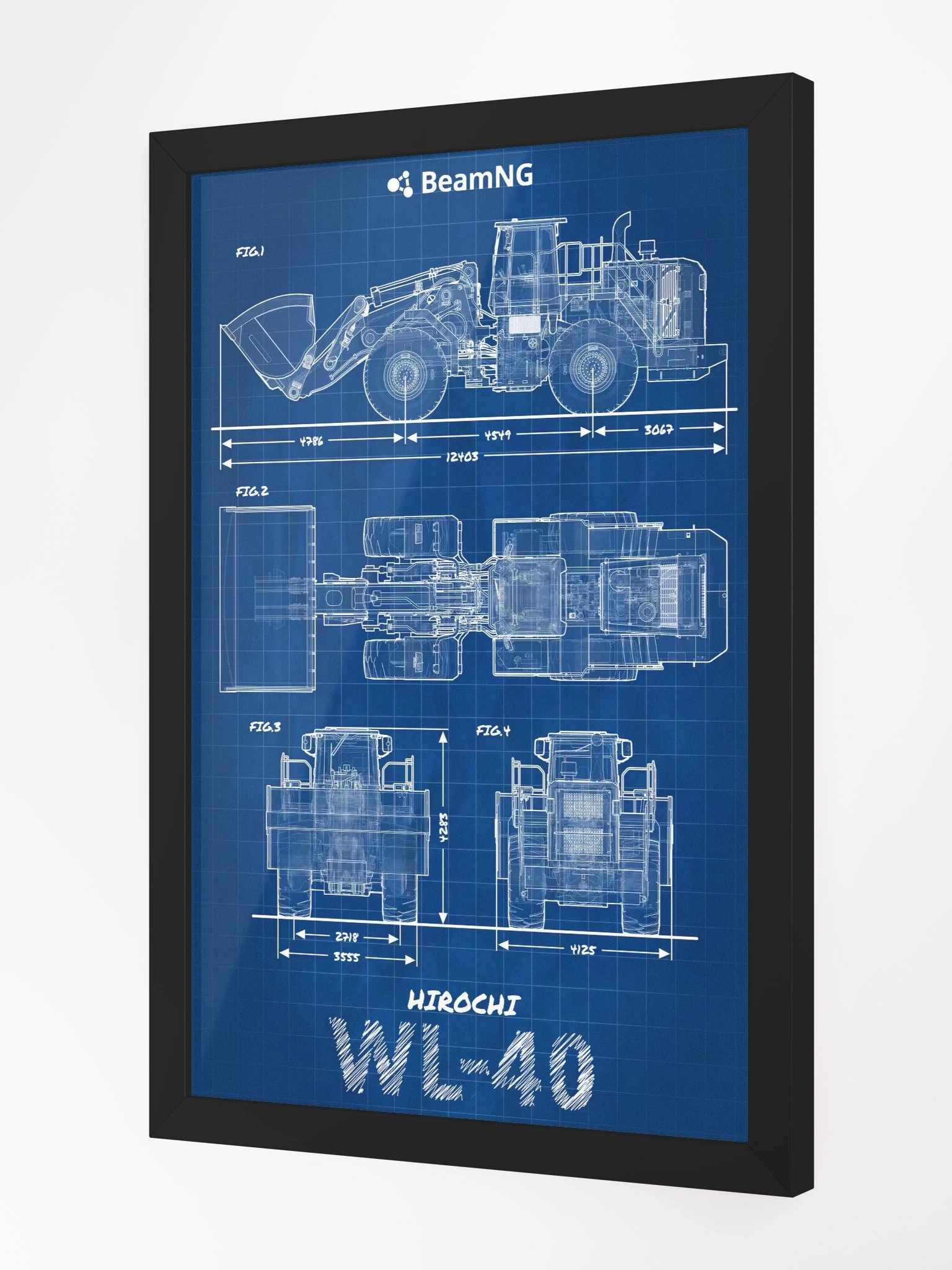 Framed Poster: Hirochi WL-40 Blueprint product image (3)