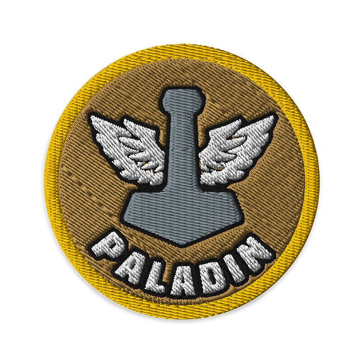 Battle Baubles Paladin Class Embroidered Patch product image (1)