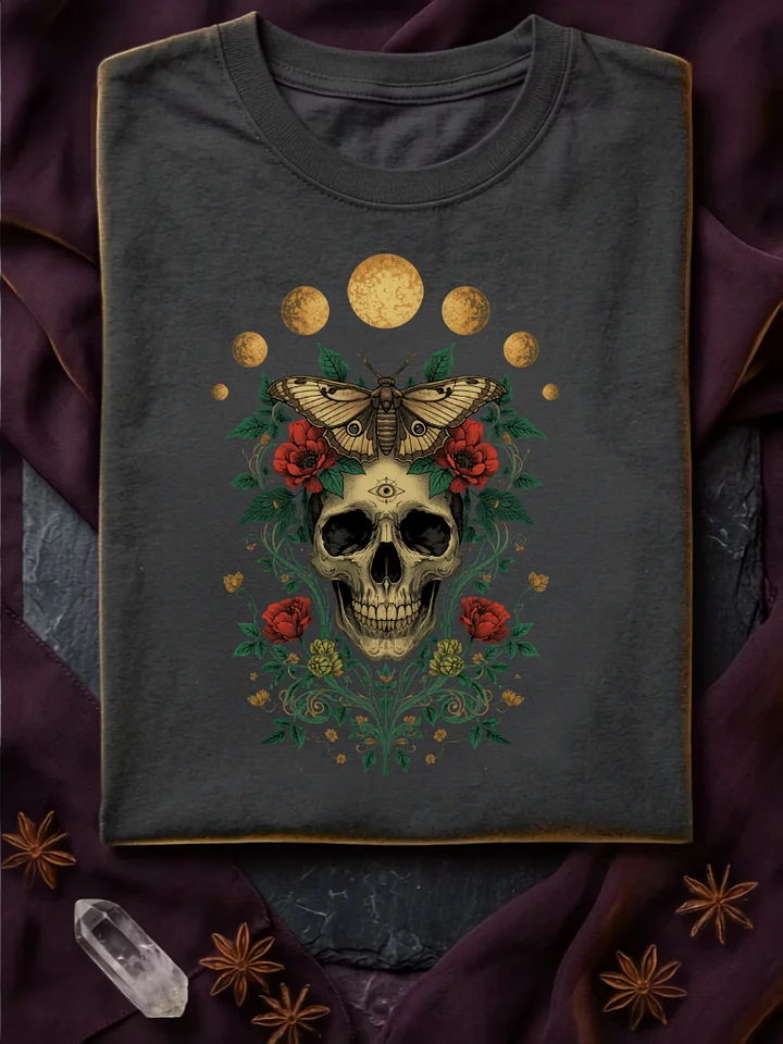 Celestial Skull Moth T-Shirt product image (1)