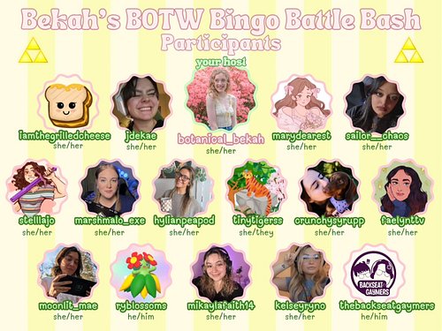 Stepping out of my comfort zone 🫣 
Starting July 20th through August 1st, im hosting a BOTW Bingo tournament featuring 16 zel...
