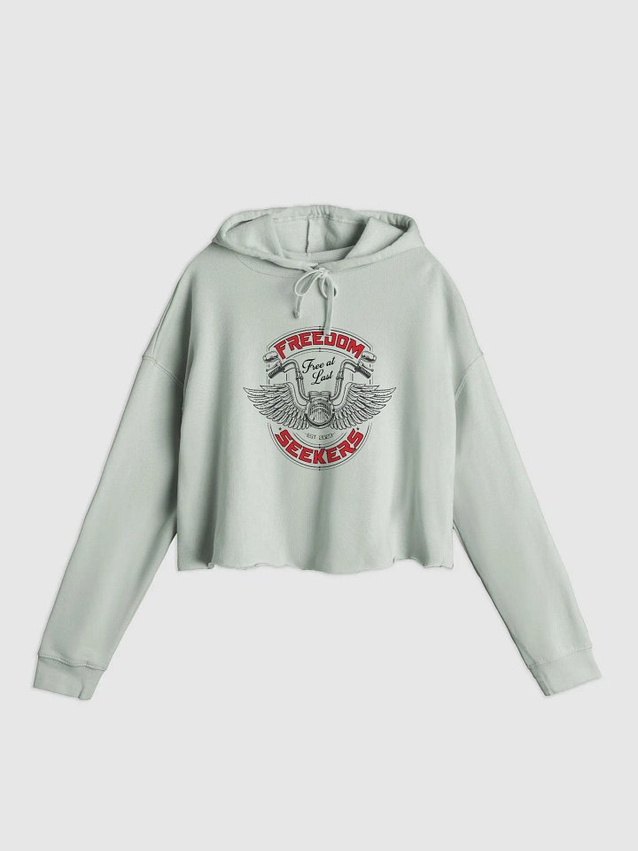 Freedom Seekers Cropped Hoodie Light product image (2)