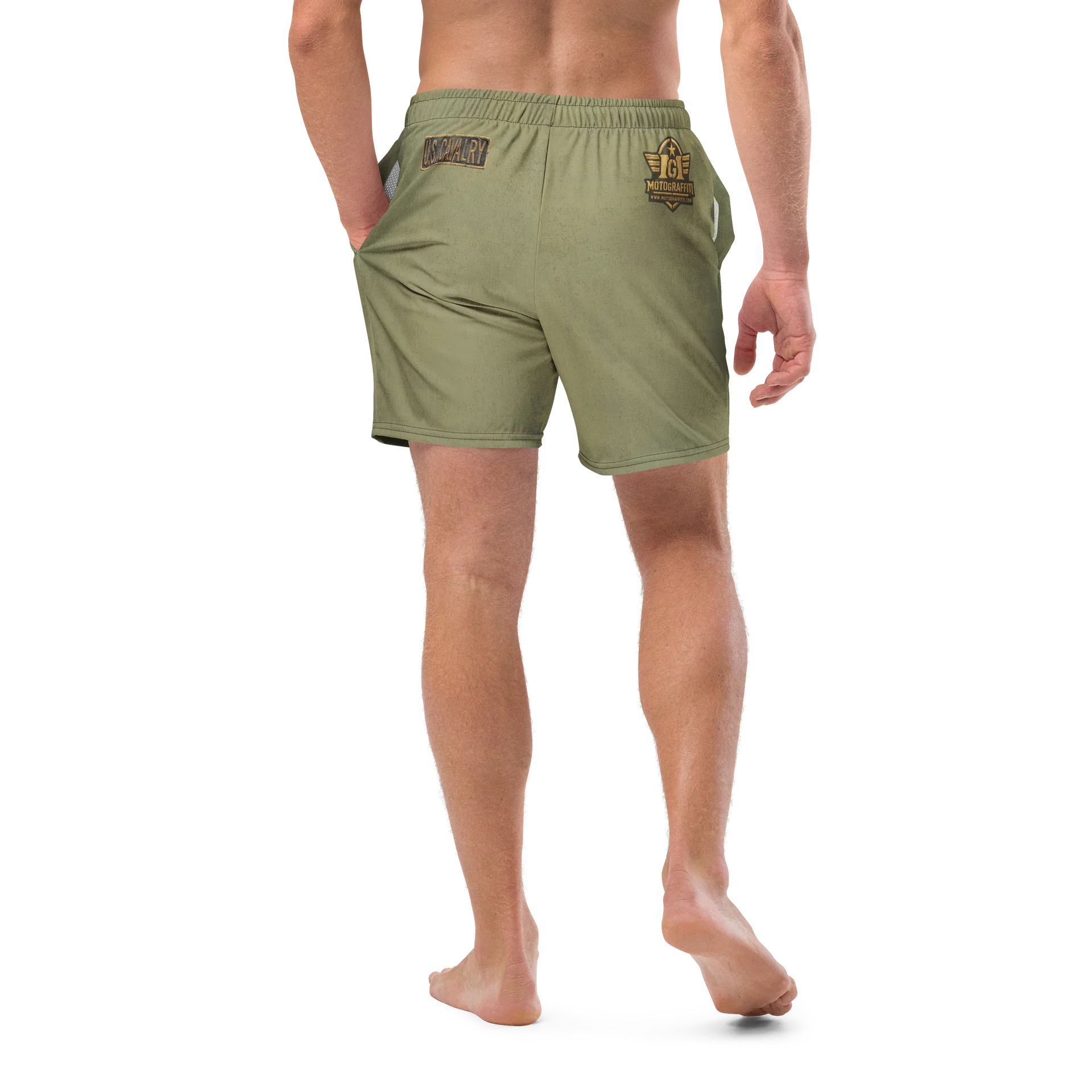 Distressed OD USCRA Cav Swim Trunks product image (10)