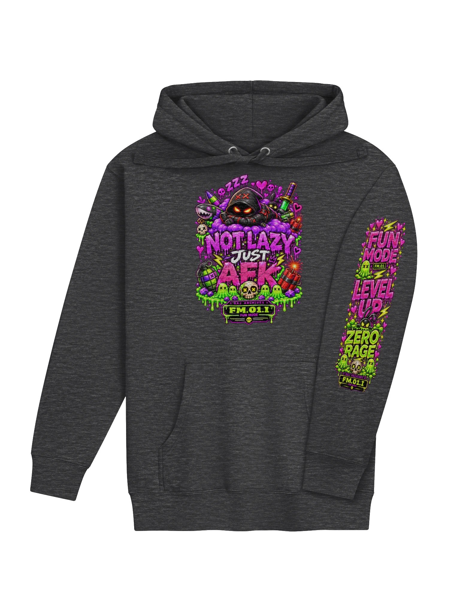 FUN MODE - NOT LAZY, JUST AFK Hoodie product image (4)