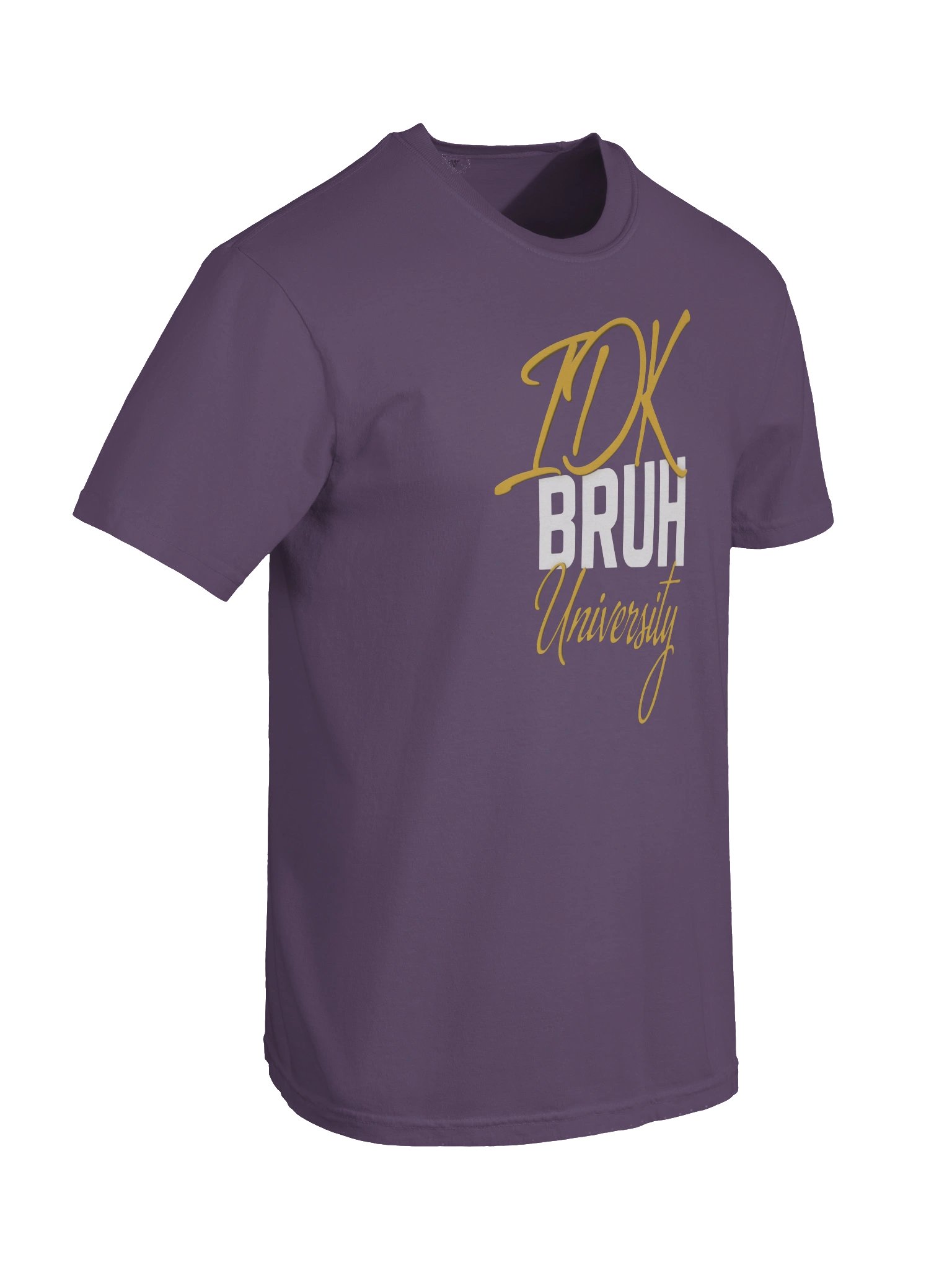 IDK Bruh University Gold Script Tee product image (6)